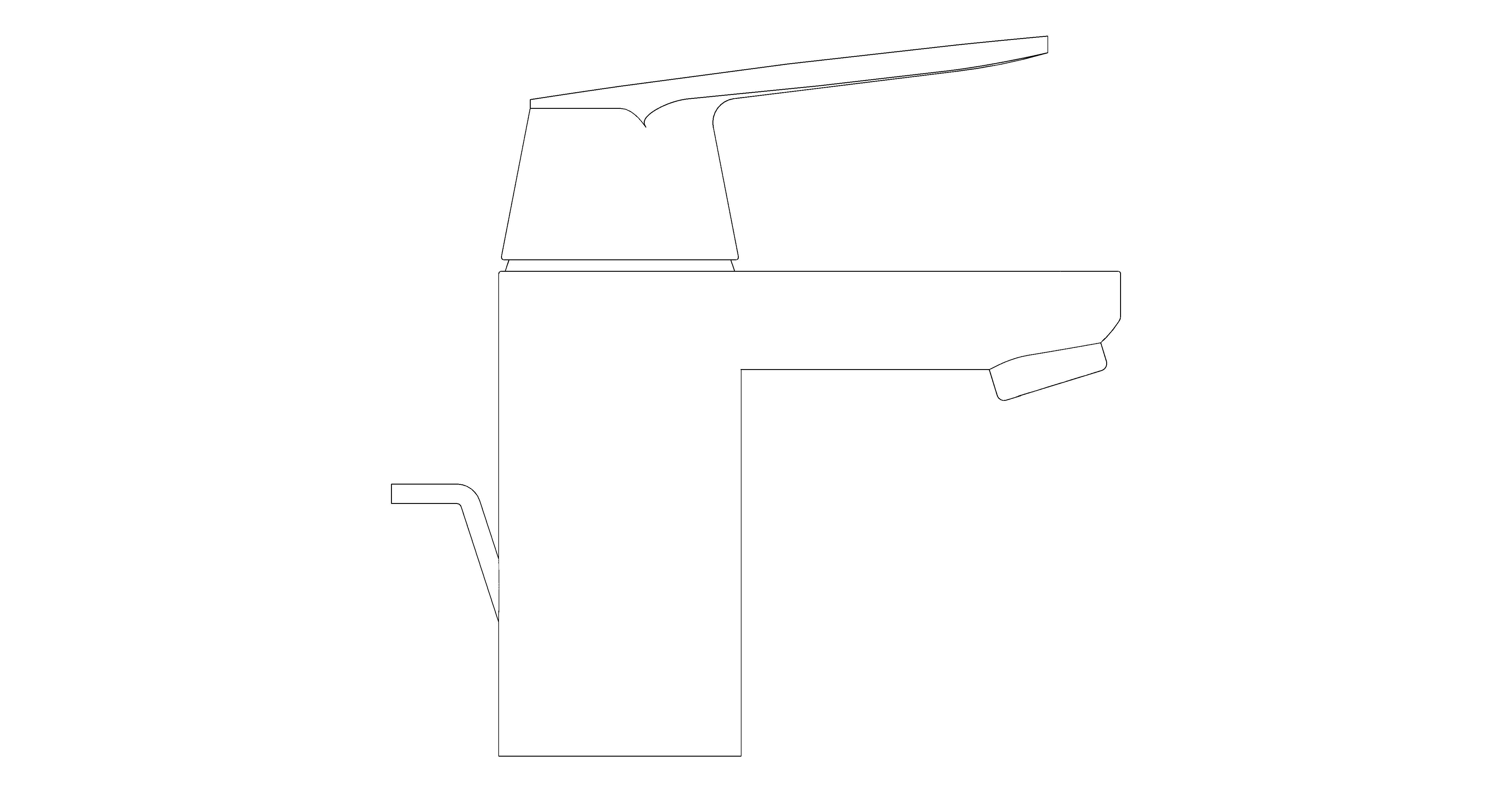 bimstore side image of the Eurosmart Cosmopolitan Single Lever Basin Mixer 1/2" S-Size - 23952000 from Grohe
