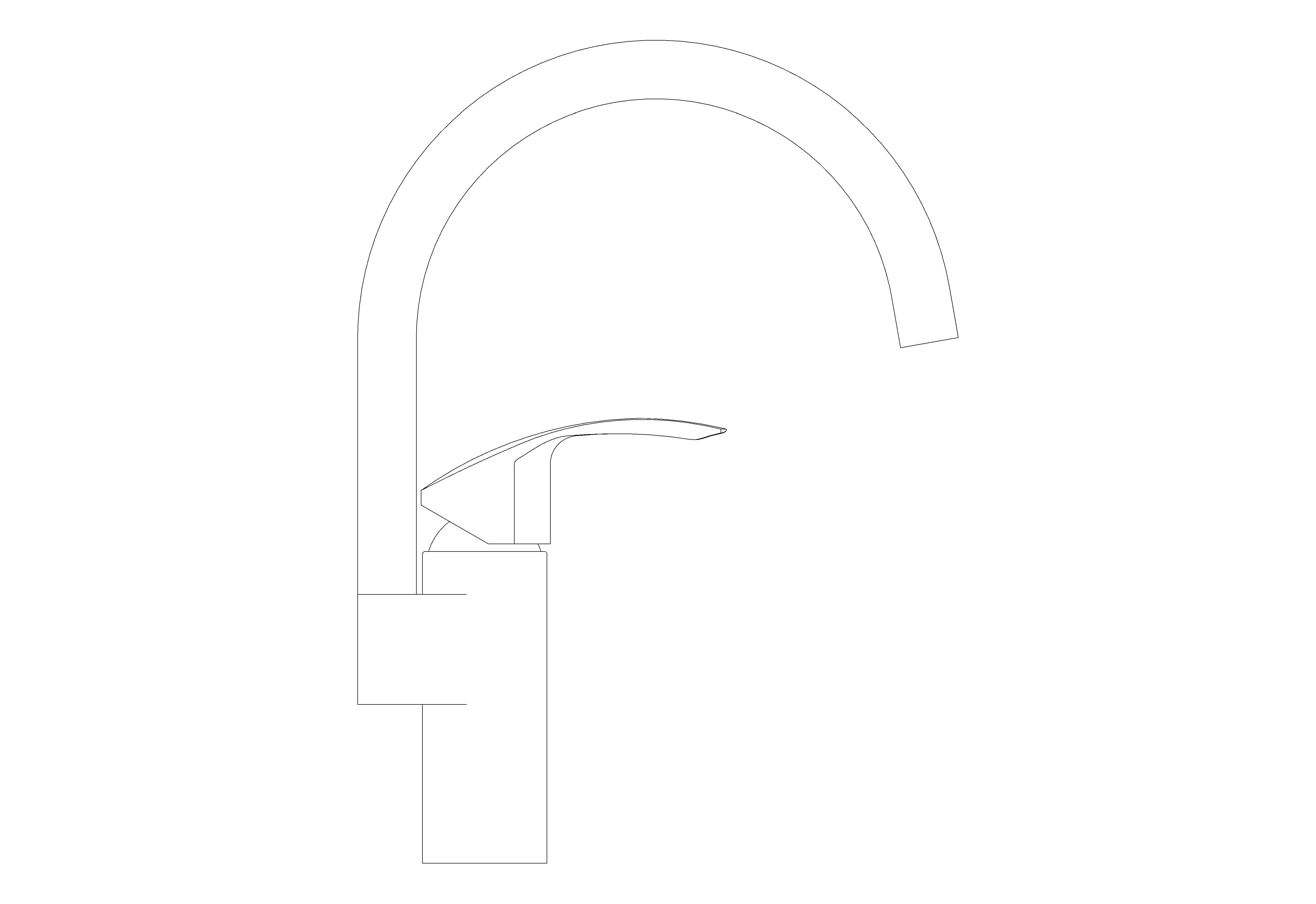bimstore side image of the Eurosmart Kitchen Faucet - 31789000 from Grohe