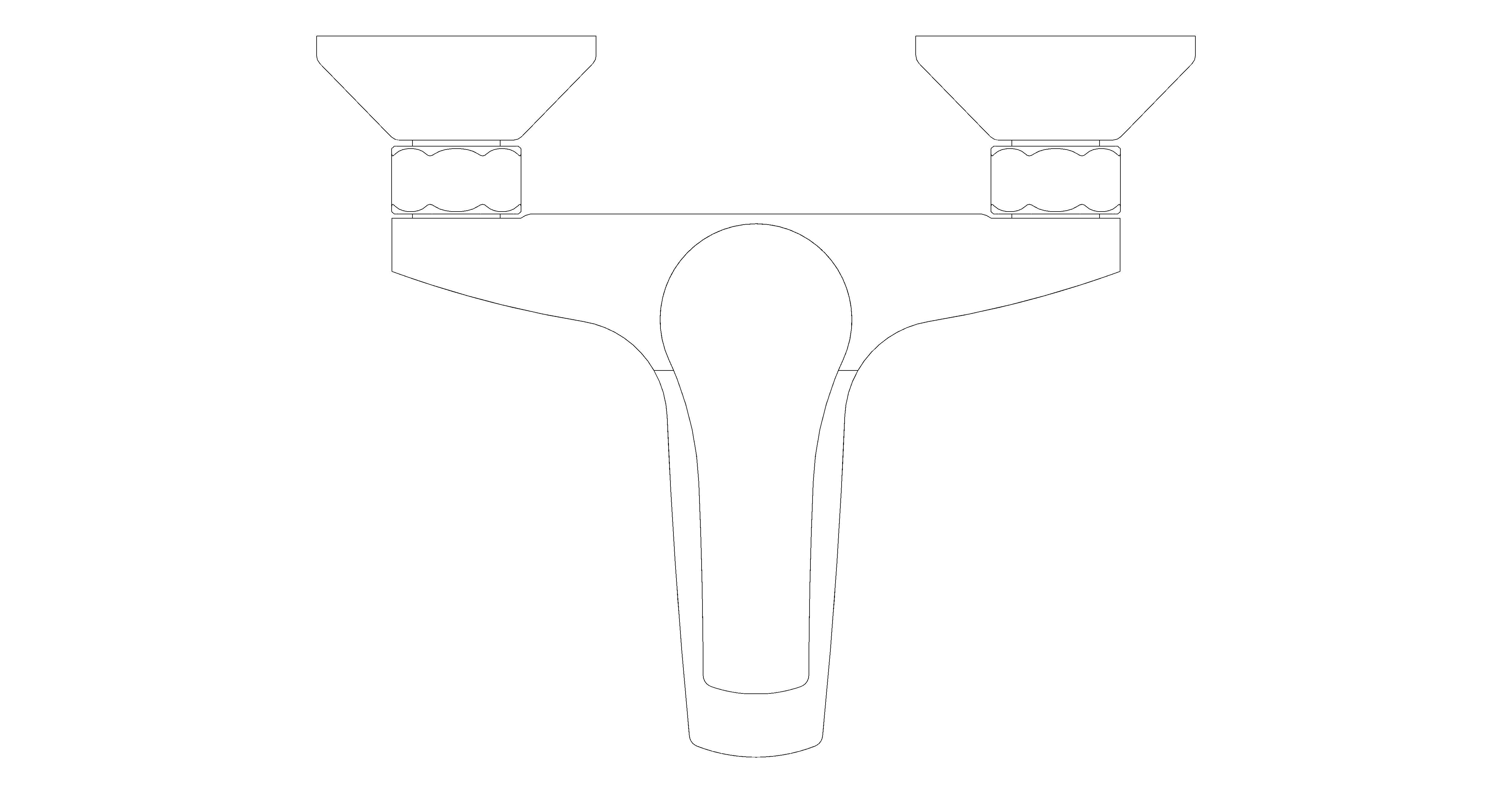 bimstore plan image of the Eurosmart Single Lever Bath Mixer 1/2" - 23948002 from Grohe