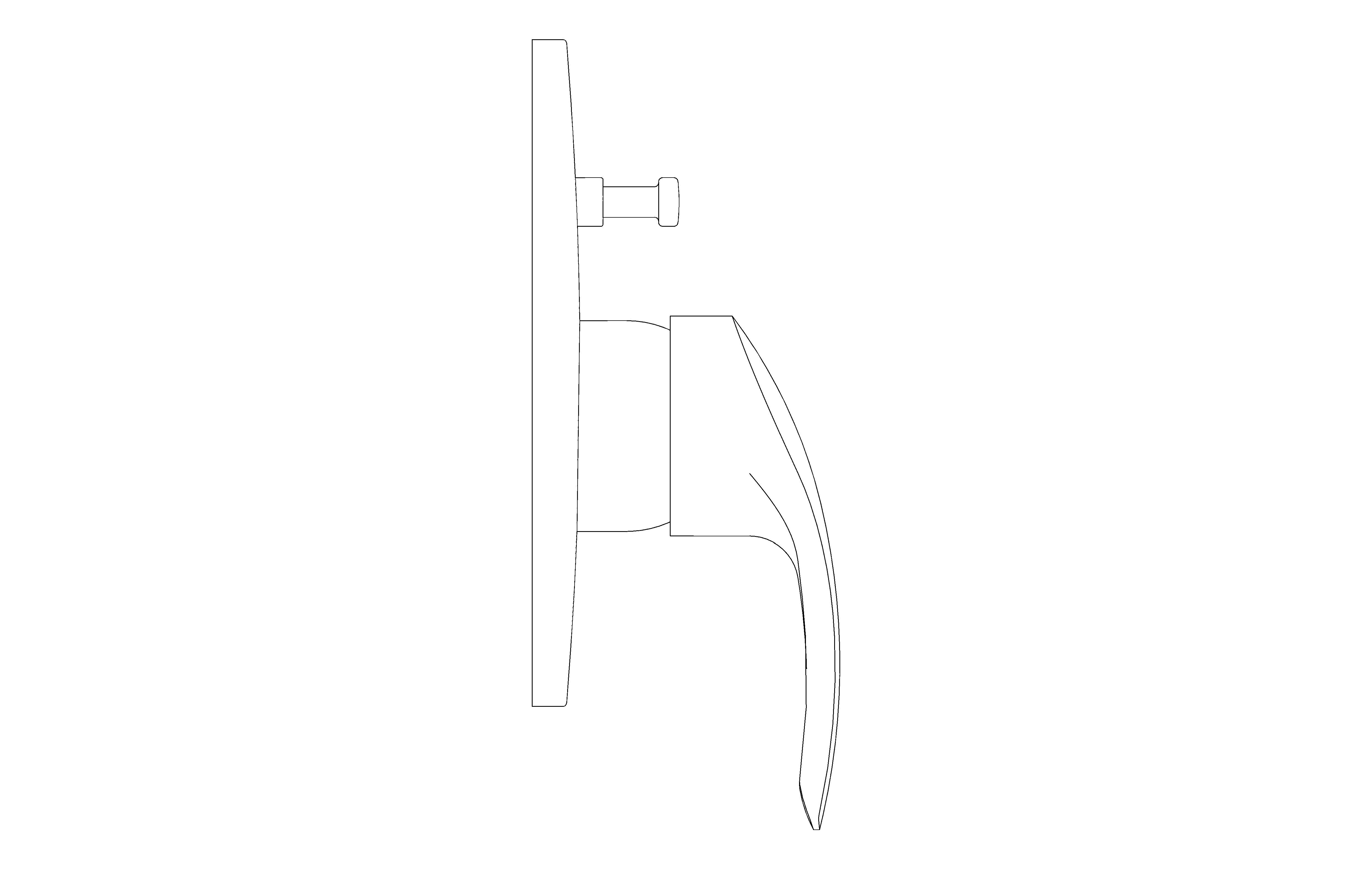 bimstore side image of the Eurosmart Single Lever Bath Shower Mixer Trim - 19450002 from Grohe