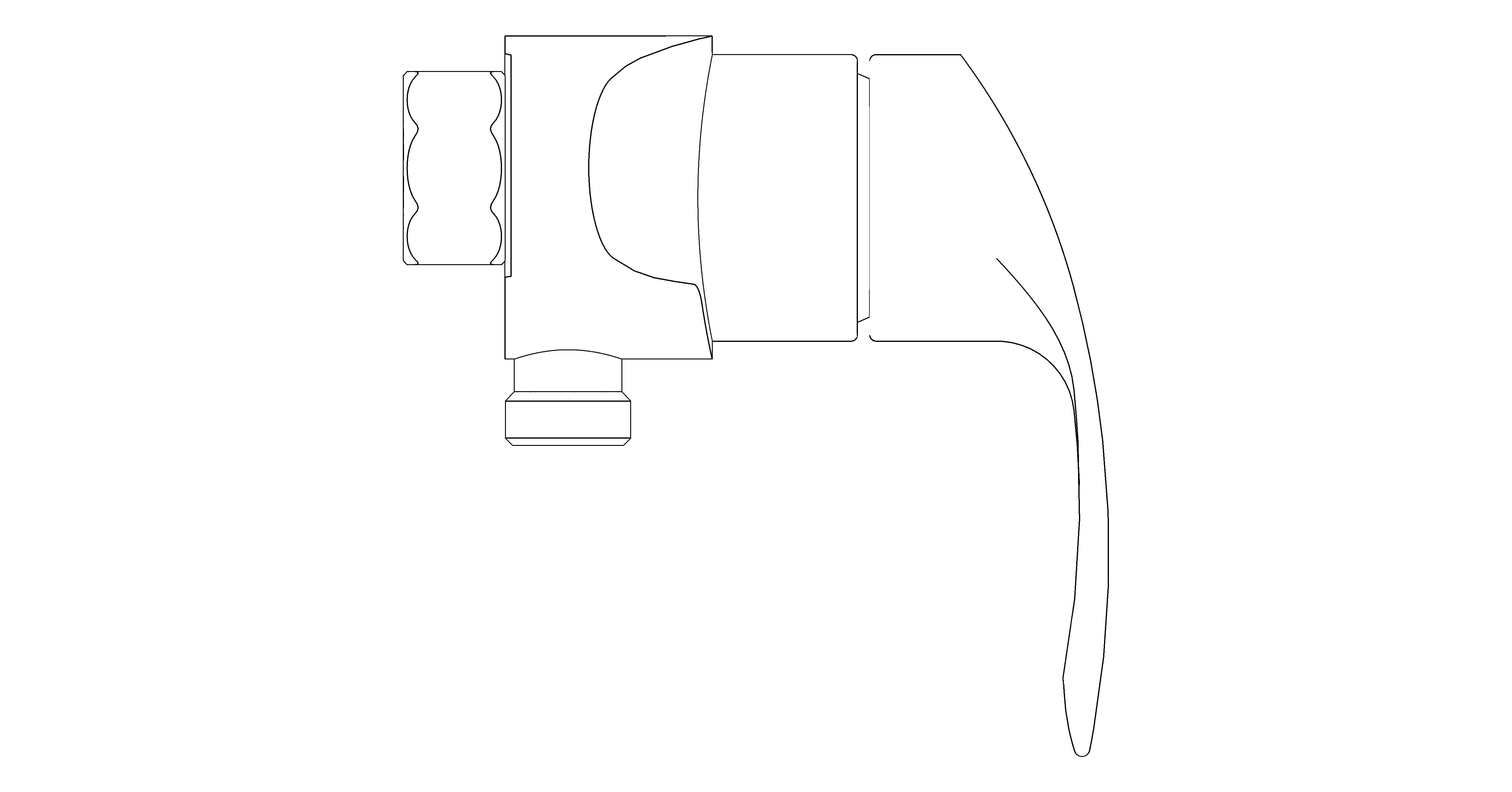 bimstore side image of the Eurosmart Single Lever Shower Mixer 1/2" - 23949002 from Grohe