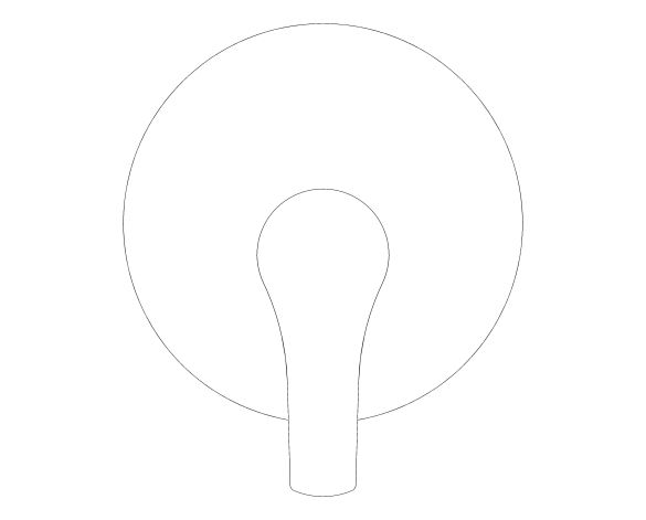 bimstore front image of the Eurosmart Single Lever Shower Mixer Trim - 19451002 from Grohe