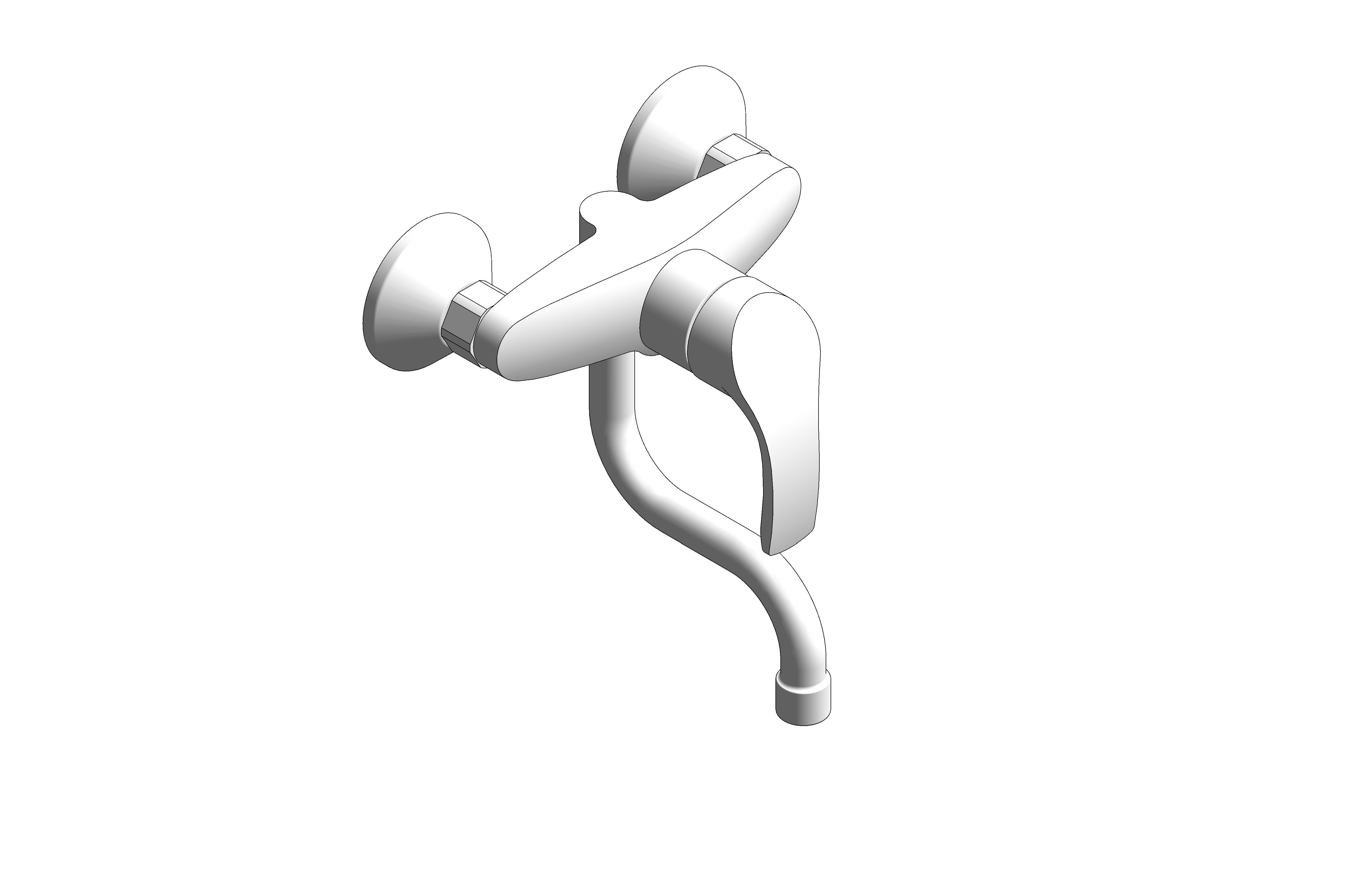 bimstore 3D image of the Eurosmart Single Lever Sink Mixer 1/2″ - 31509002 from Grohe