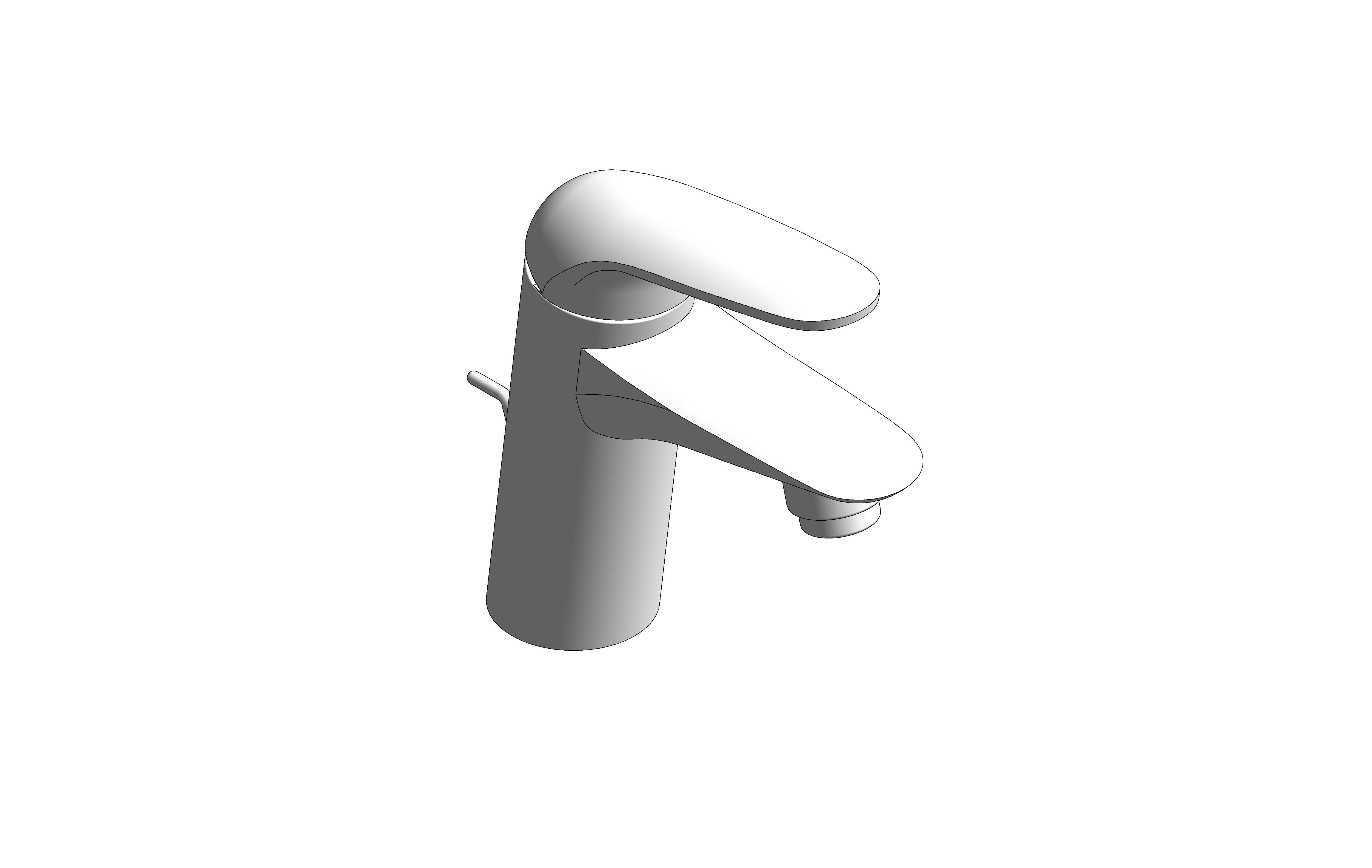 bimstore 3D image of the Eurostyle Basin Mixer S Size - 23709003 from Grohe