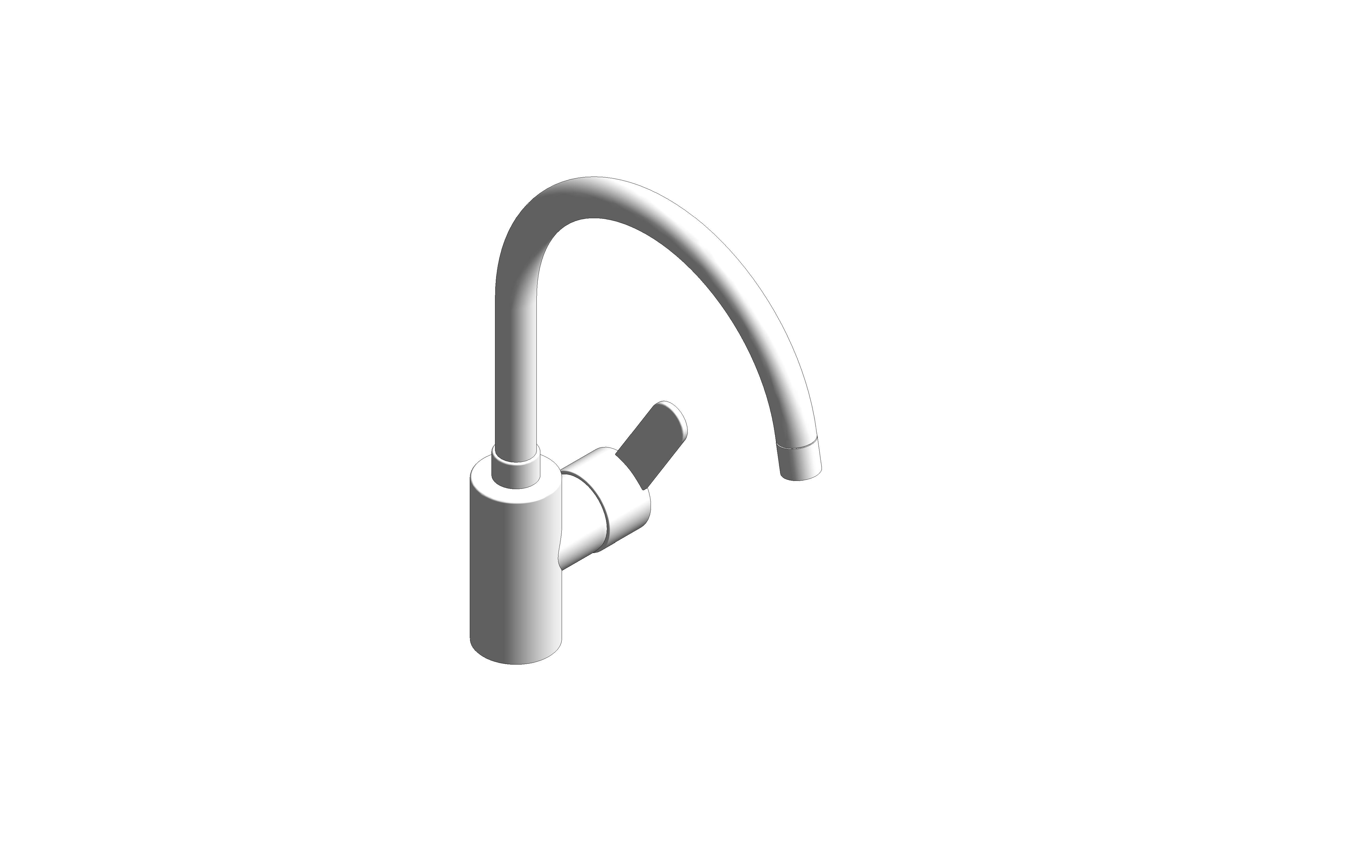 bimstore 3D image of the Eurostyle Cosmopolitan Single Lever Sink Mixer - 33975004 from Grohe
