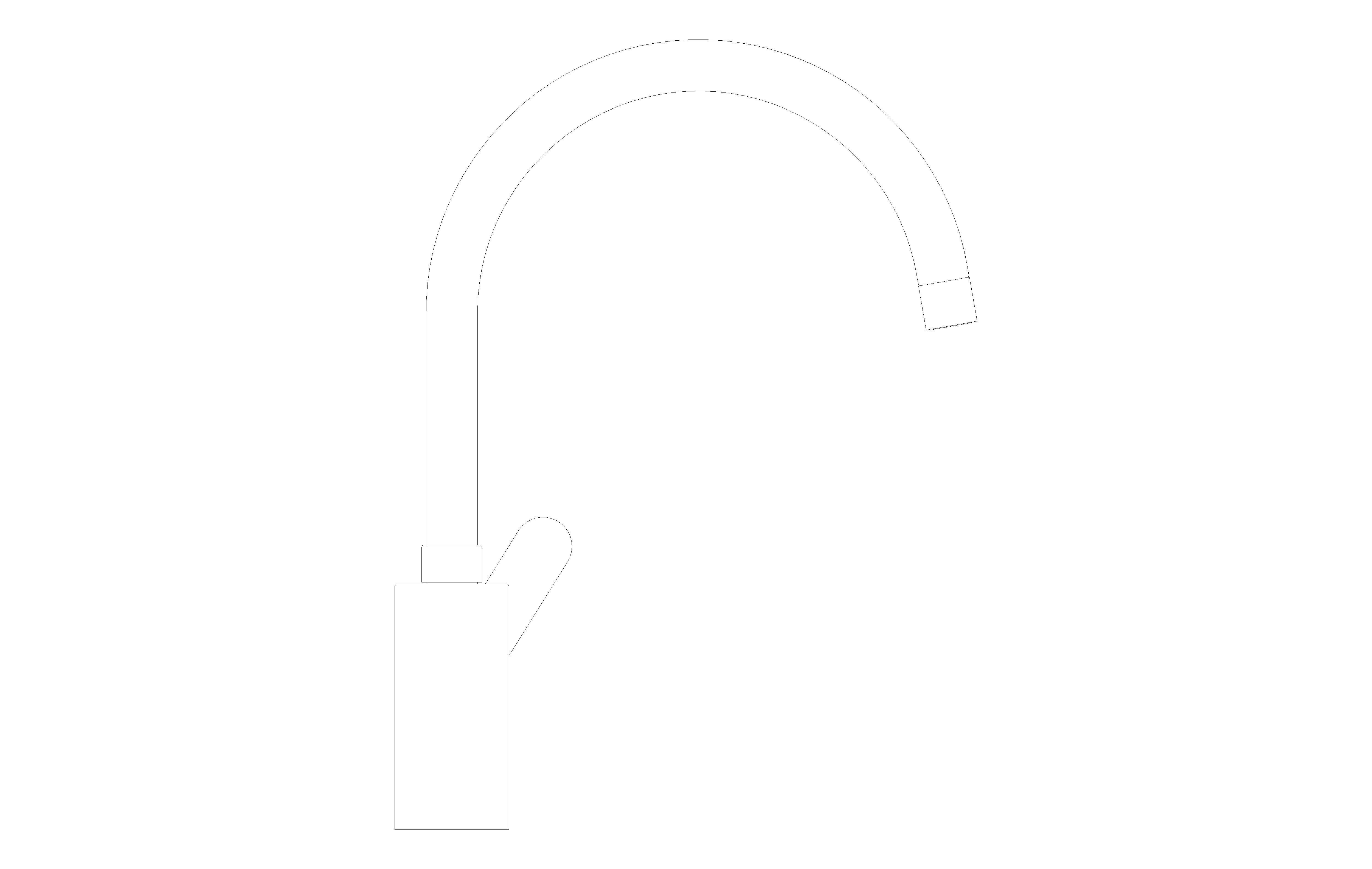 bimstore side image of the Eurostyle Cosmopolitan Single Lever Sink Mixer - 33975004 from Grohe