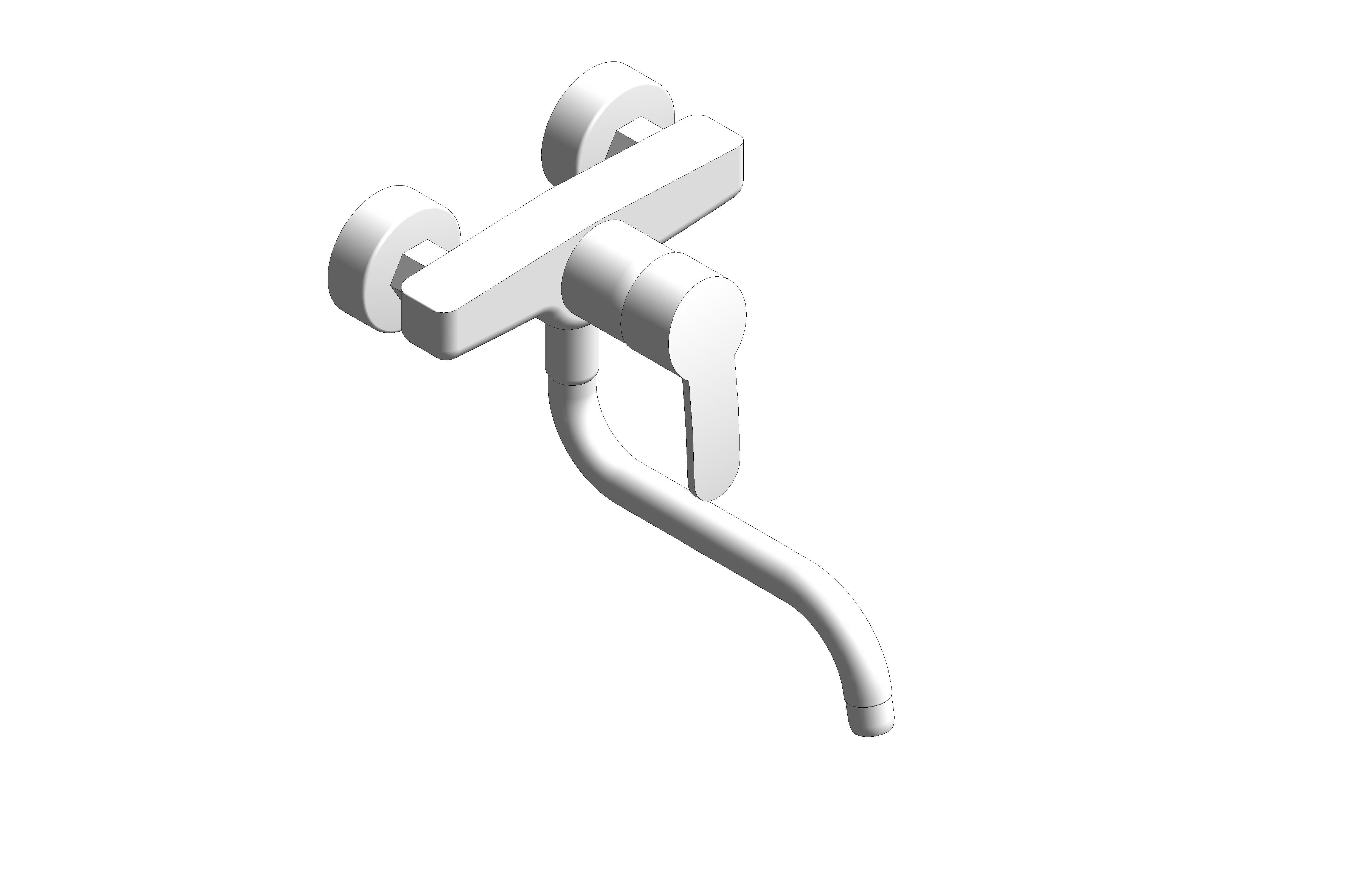 bimstore 3D image of the Eurostyle Cosmopolitan Single Lever Sink Mixer - 33982002 from Grohe