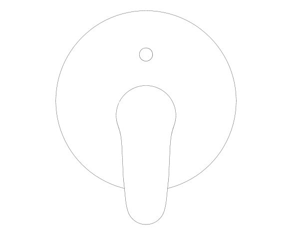 bimstore front image of the Eurostyle Single Lever Bath Shower Mixer Trim - 29099003 from Grohe