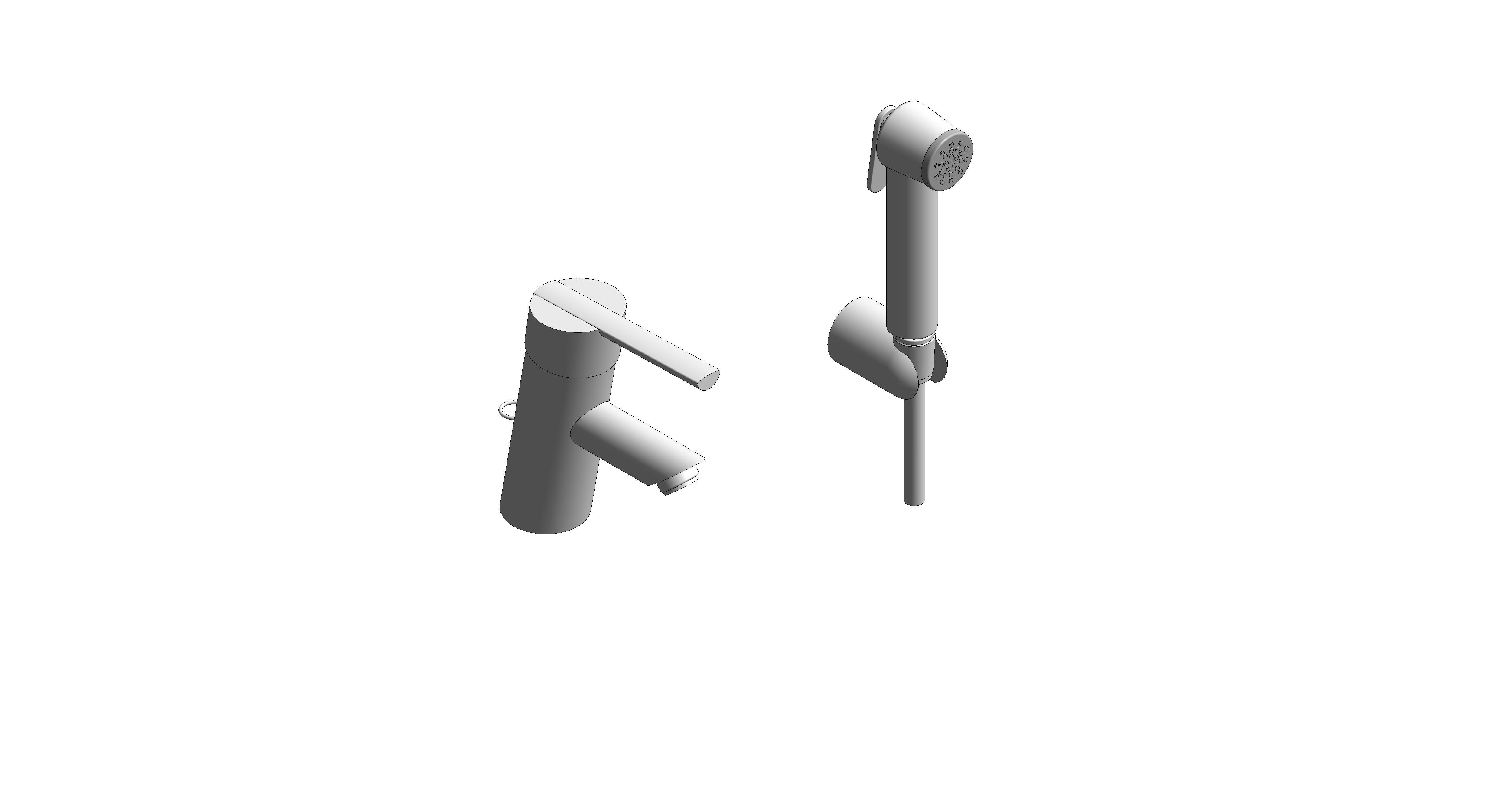 bimstore 3D image of the Feel Single Lever Basin Mixer 1/2″ S-Size - 23954000 from Grohe