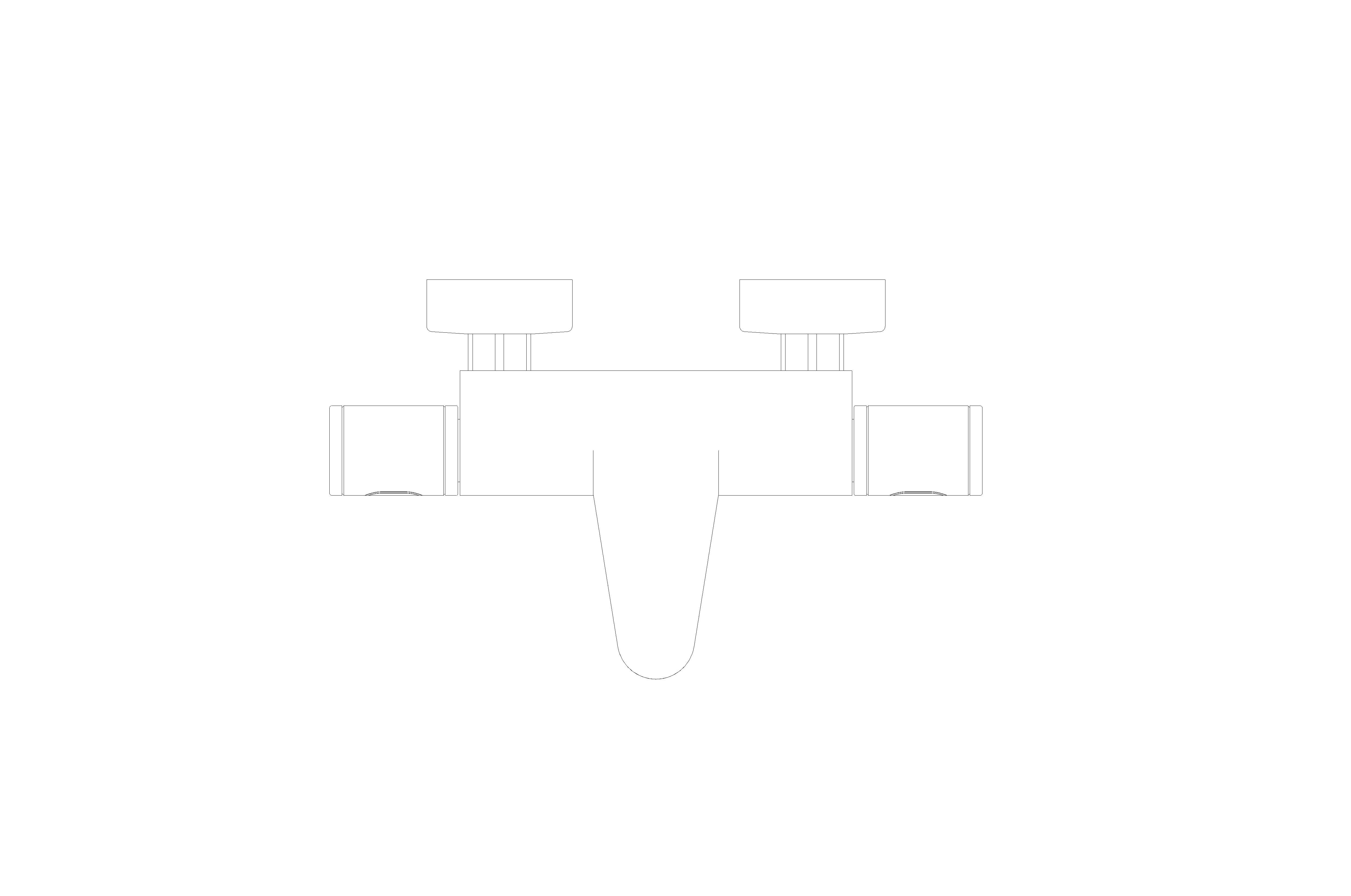 bimstore plan image of the Grohtherm 1000 Performance Thermostatic bath mixer 1/2" FR NF C/3 - 34782000 from Grohe