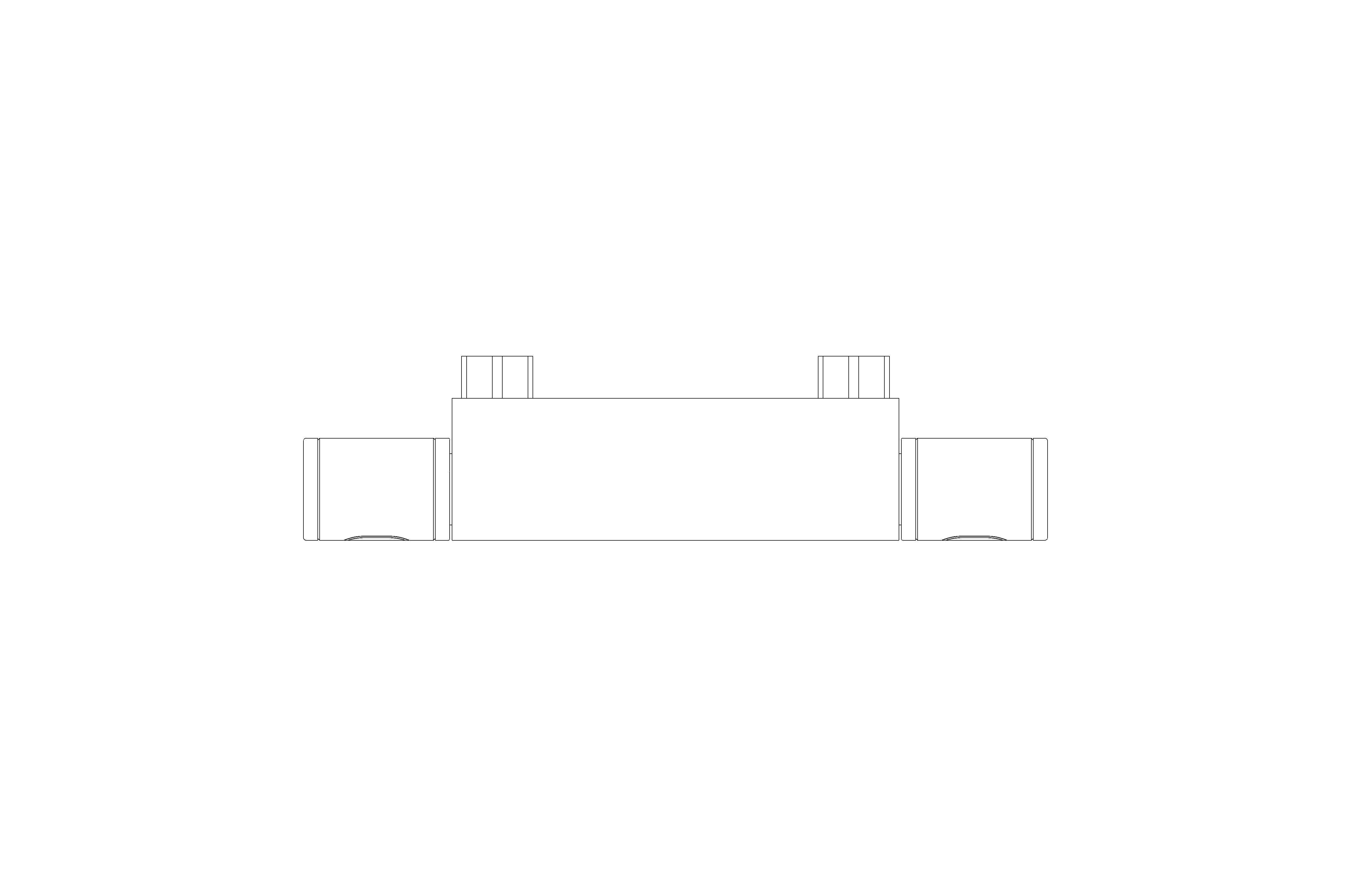 bimstore plan image of the Grohtherm 1000 Performance Thermostatic shower mixer 1/2" w/o unions - 34777000 from Grohe