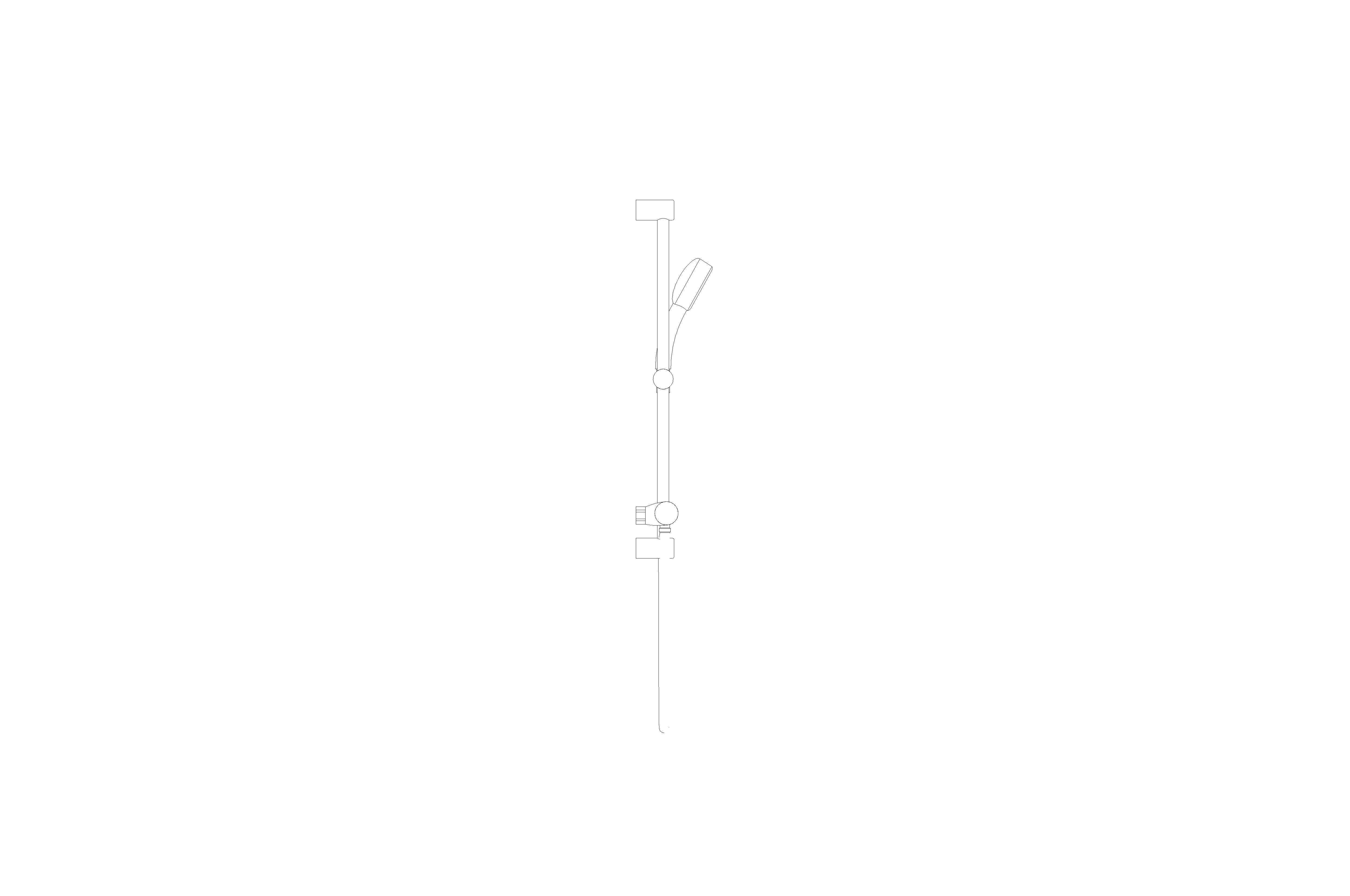 bimstore side image of the Grohtherm 1000 Performance Thermostatic shower mixer 1/2" with shower set 120mm w/o unions, NL - 34786000 from Grohe