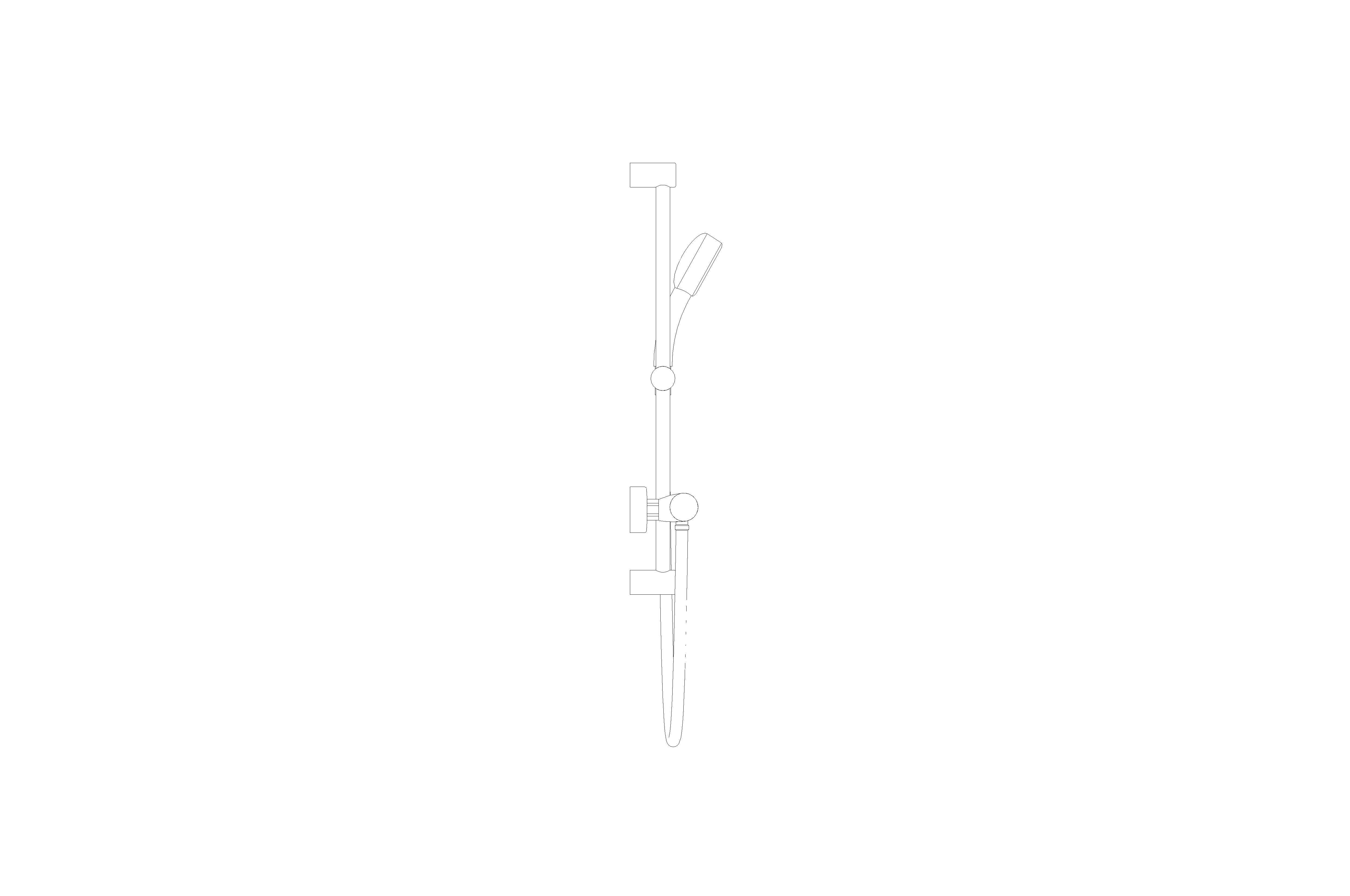 bimstore 3D image of the Grohtherm 1000 Performance Thermostatic shower mixer 1/2" with shower set- 34783000 from Grohe