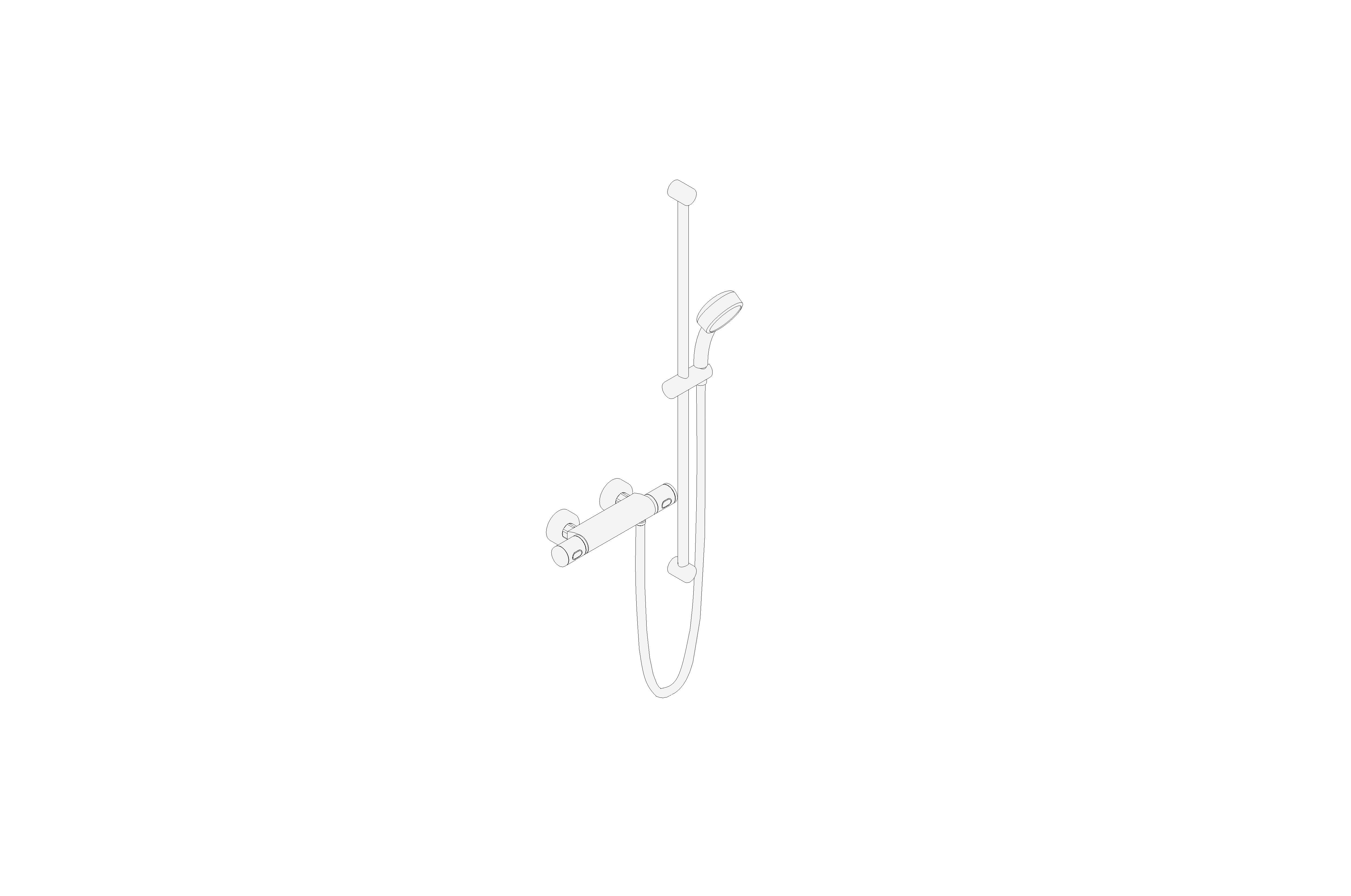 Product: Grohtherm 1000 Performance Thermostatic shower mixer 1/2" with shower set - 34784000
