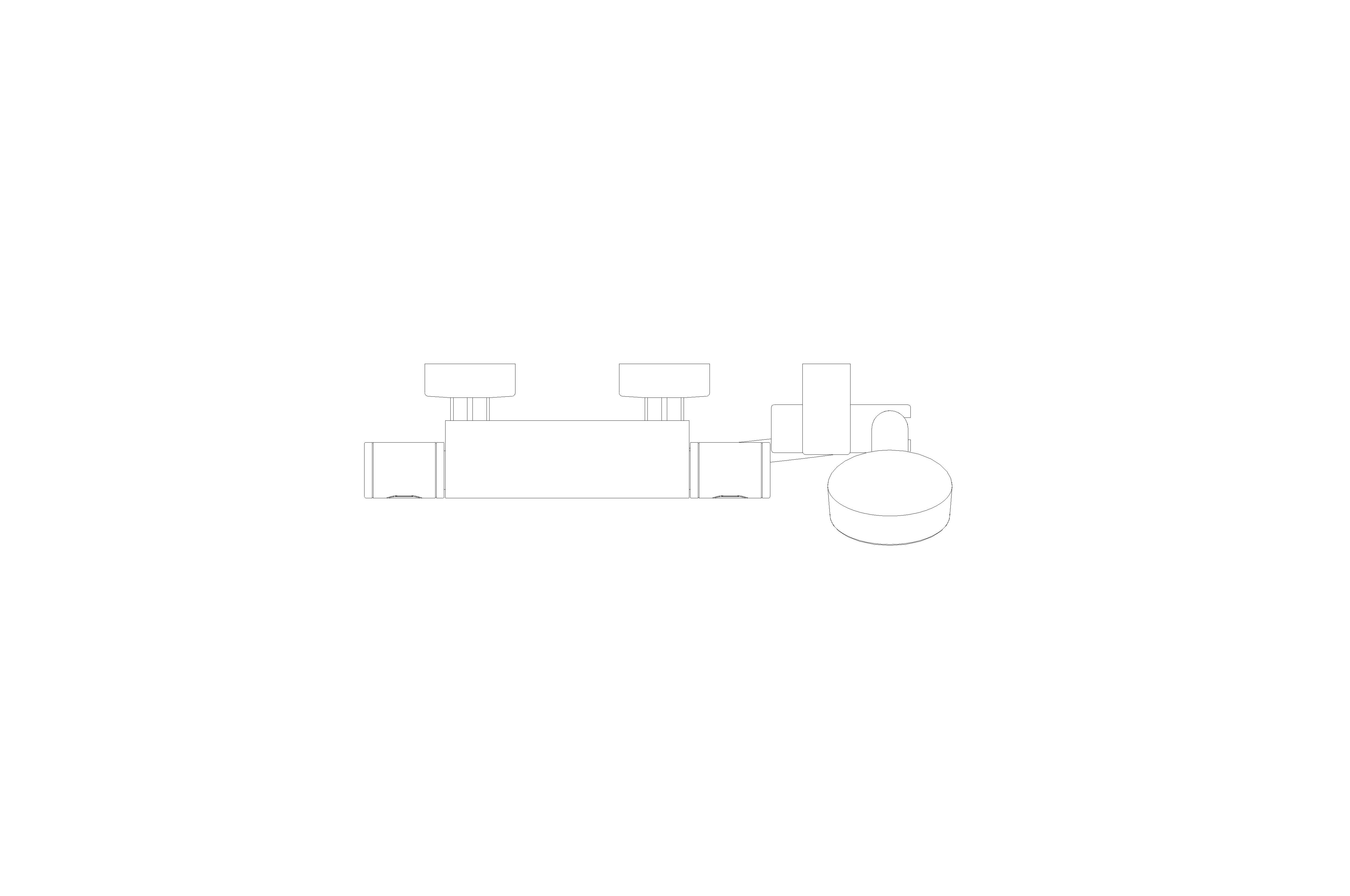 bimstore plan image of the Grohtherm 1000 Performance Thermostatic shower mixer 1/2" with shower set FR NF/C3 - 34787000 from Grohe