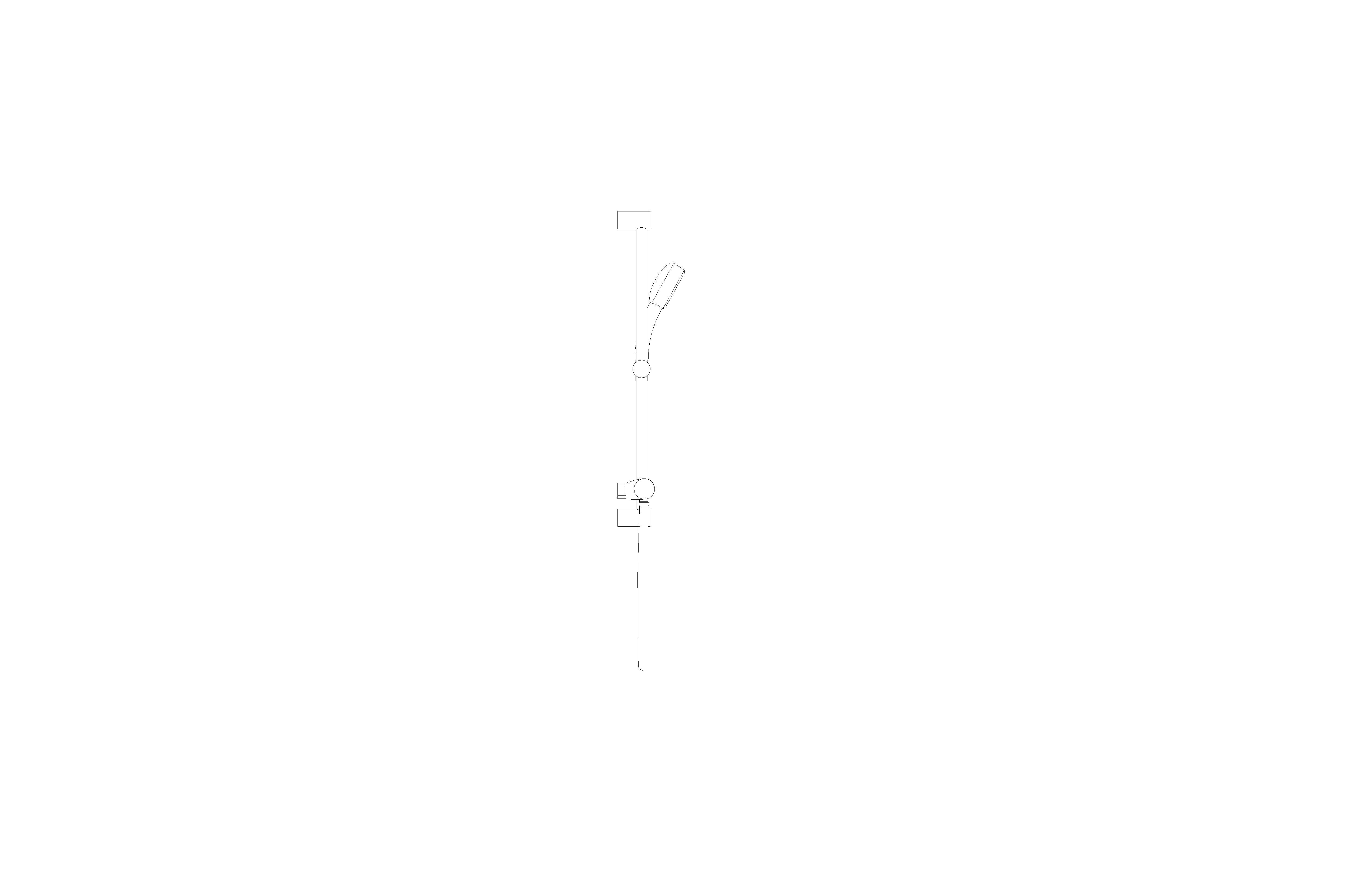bimstore 3D image of the Grohtherm 1000 Performance Thermostatic shower mixer 1/2" with shower set w/o unions NL - 34785000 from Grohe