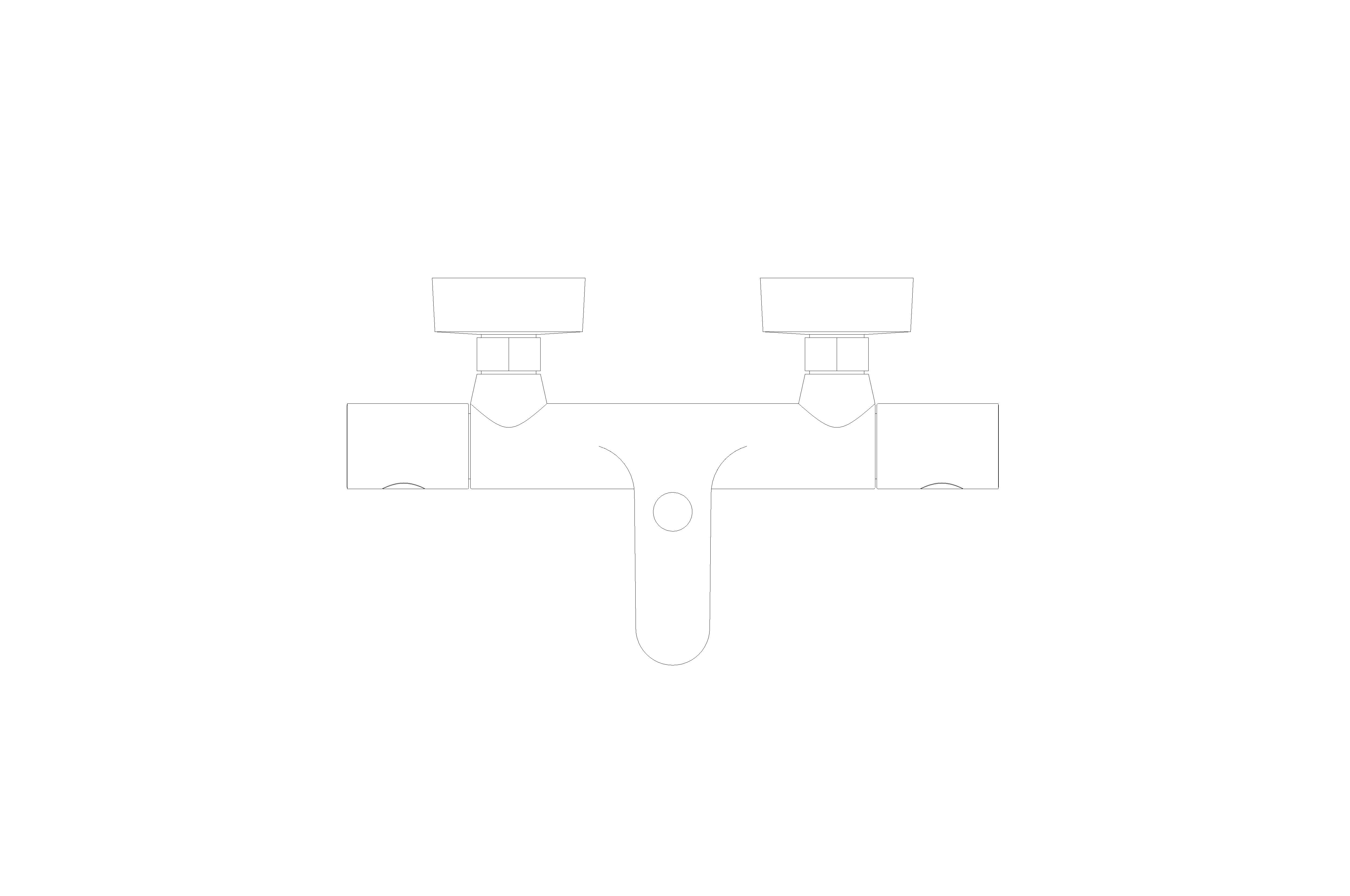 bimstore plan image of the Grohtherm 800 Cosmopolitan Thermostatic bath mixer 1/2" F, NF/C3 - 34772000 from Grohe