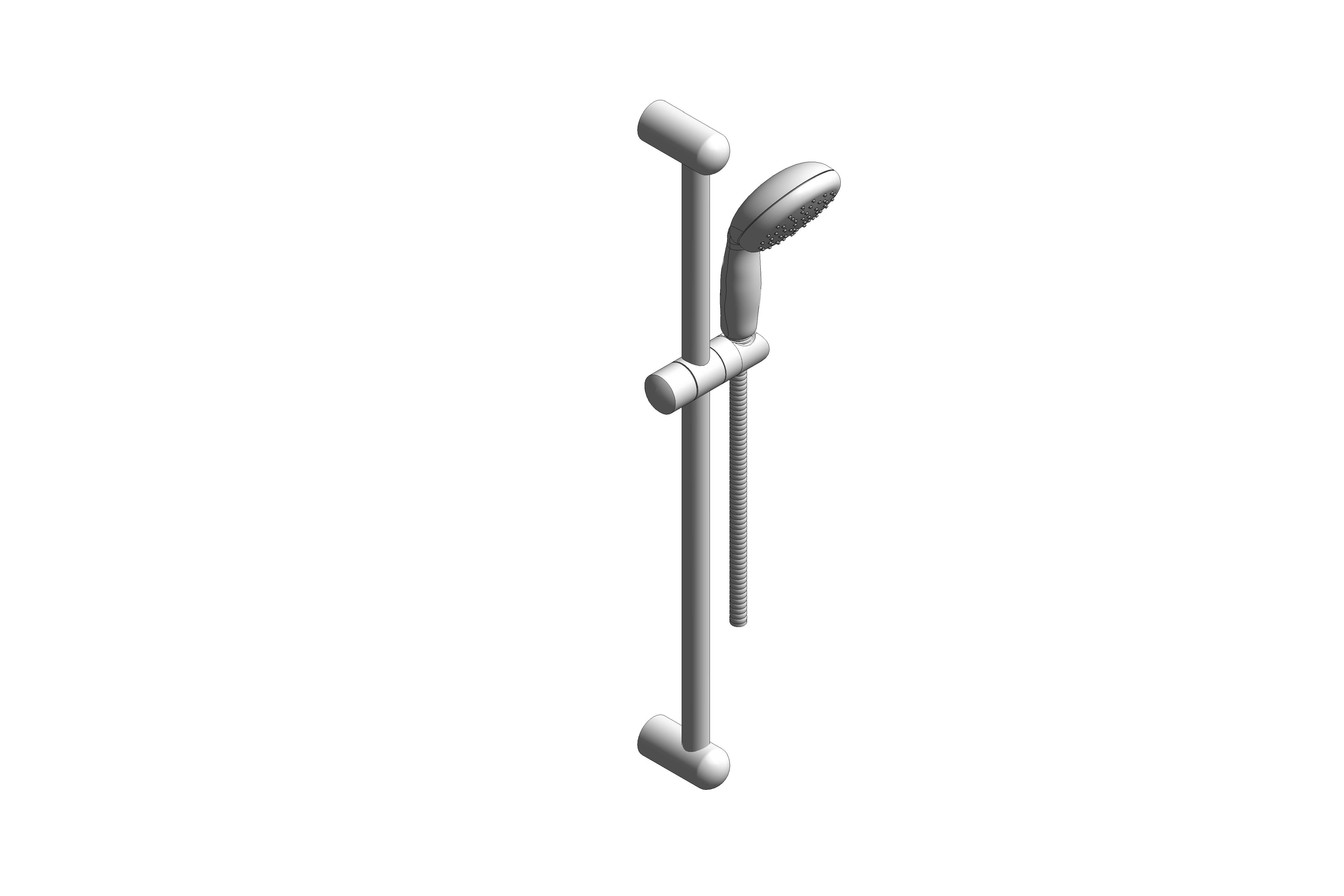Revit, Bim, Store, Components, MEP, Object, Grohe, Plumbing, Fixtures, 14, METRIC, Tempesta 100, Shower, Rail, Set, 27927000
