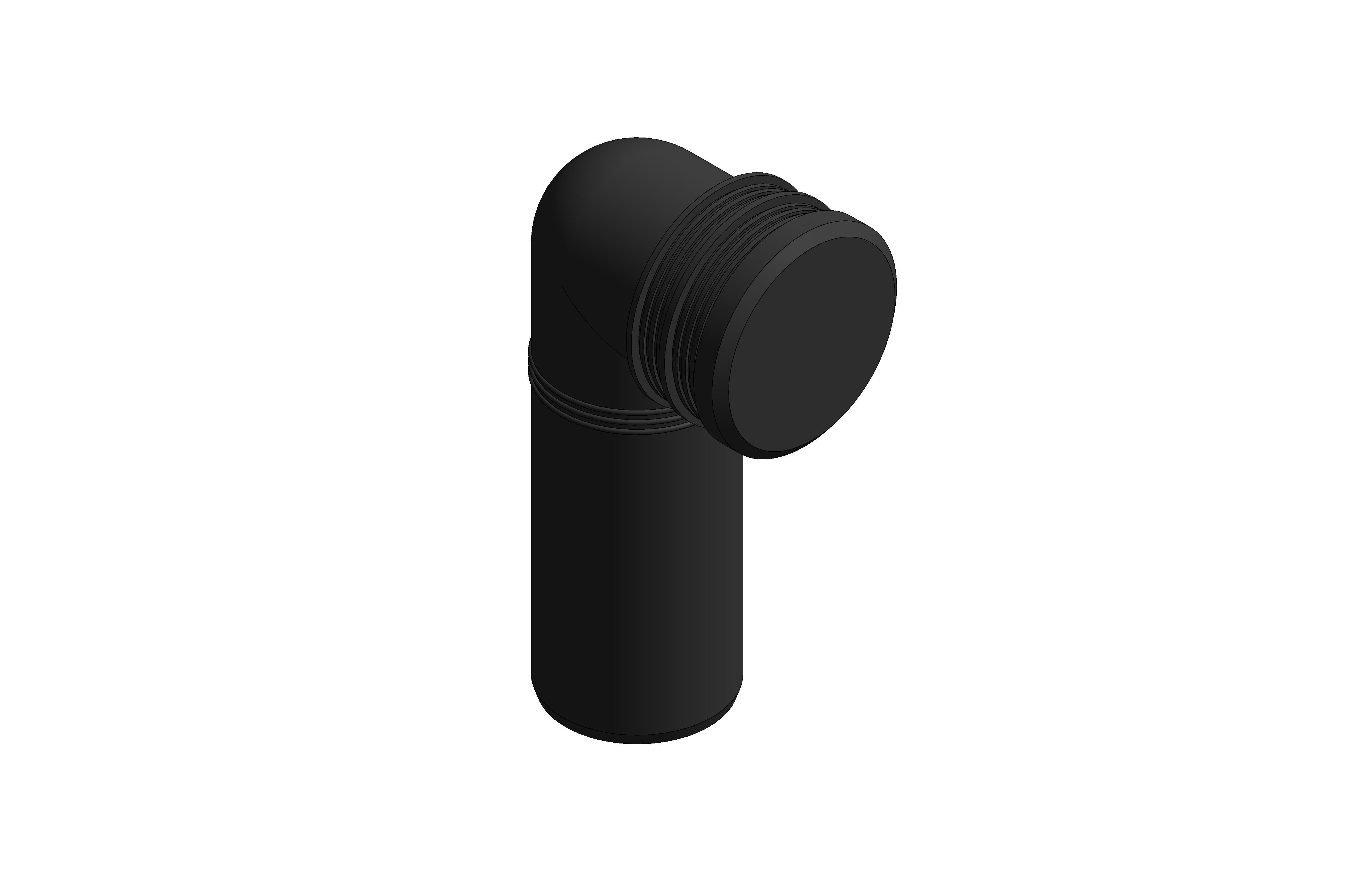 bimstore 3D image of the PP Outlet Bend Ø 90mm - 42327000 from Grohe