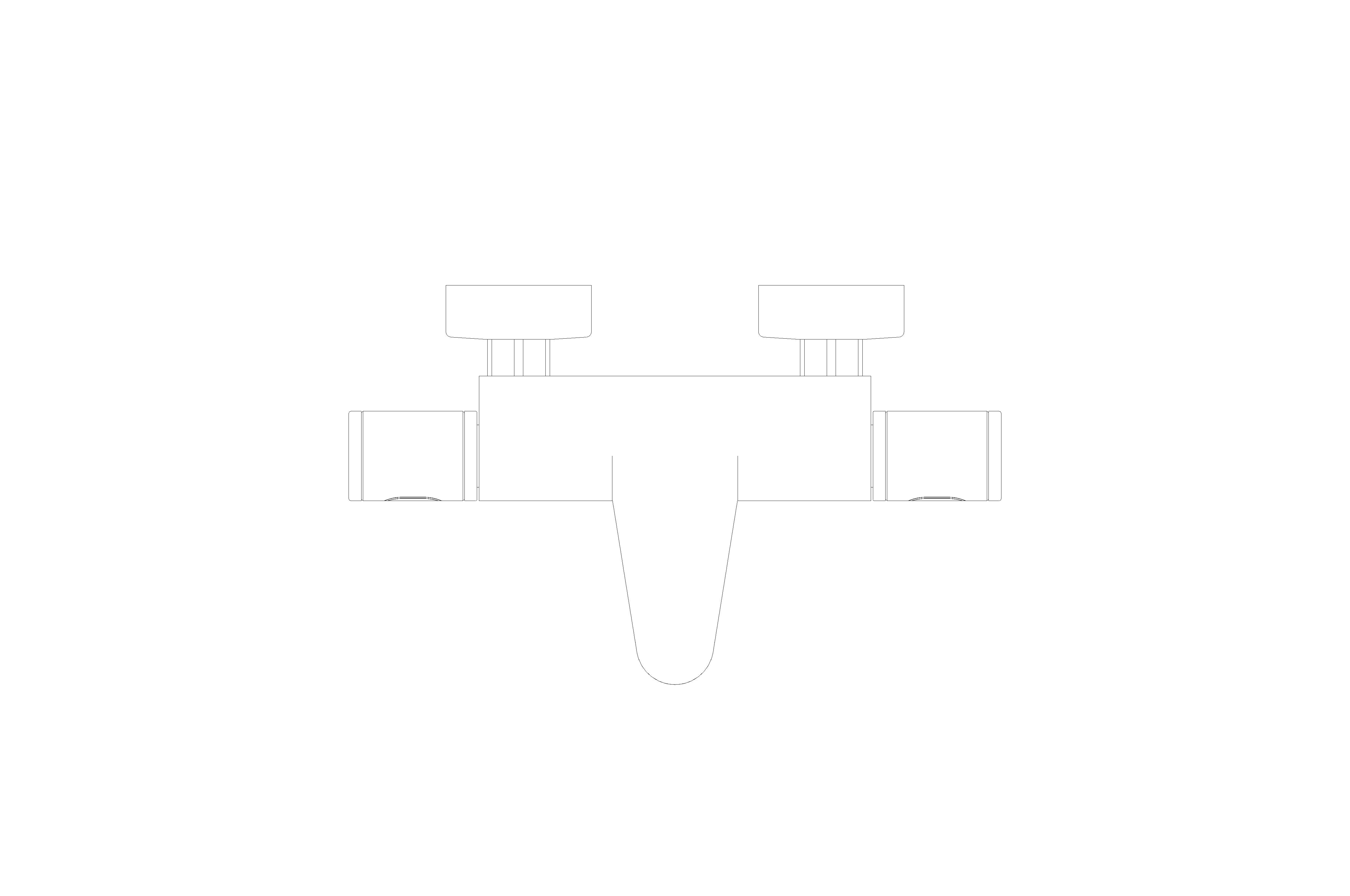 bimstore plan image of the Precision Feel Thermostatic bath mixer 1/2" - 34788000 from Grohe