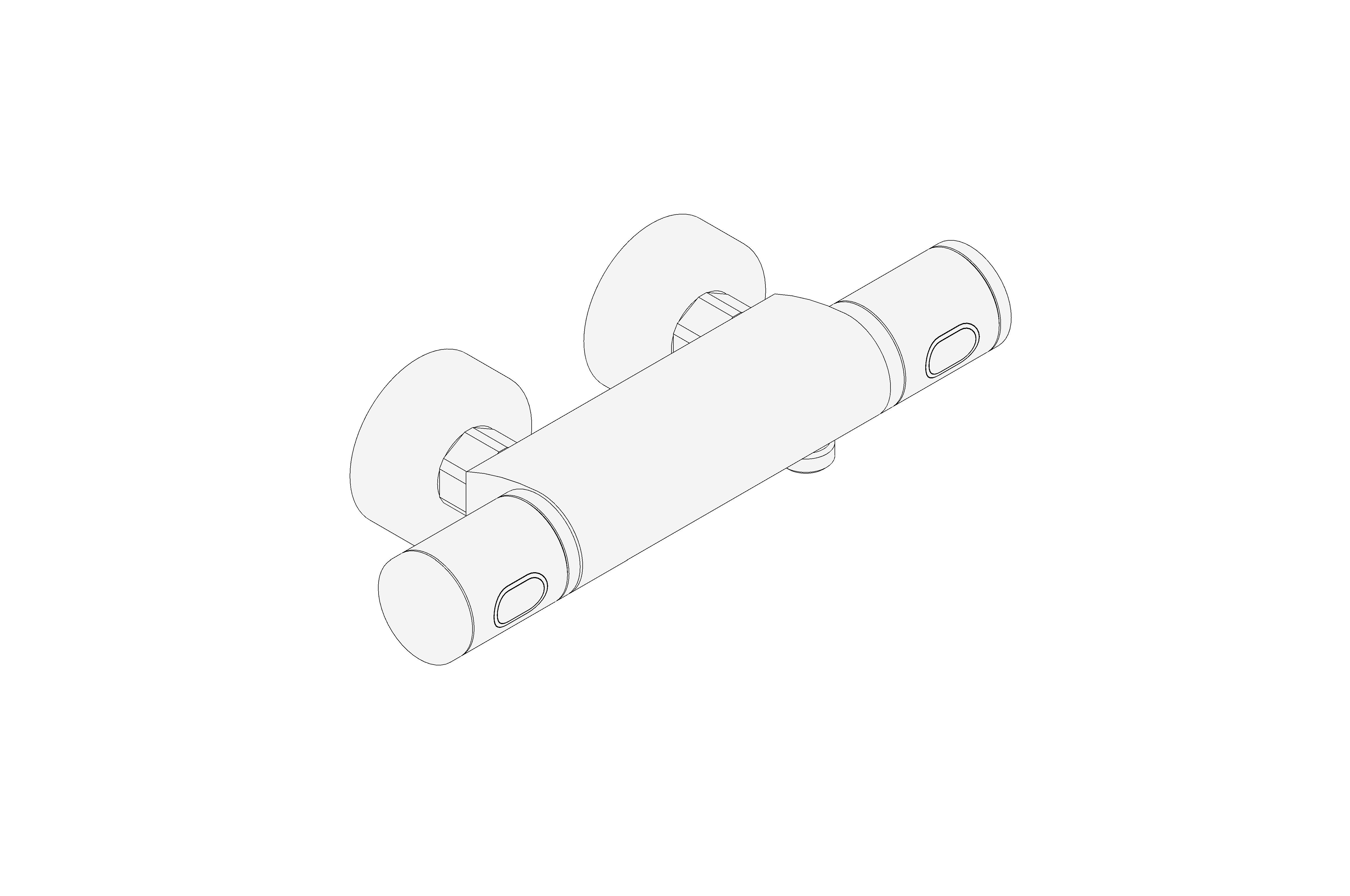 bimstore 3D image of the Precision Feel Thermostatic shower mixer 1/2" 120mm - 34789000 from Grohe