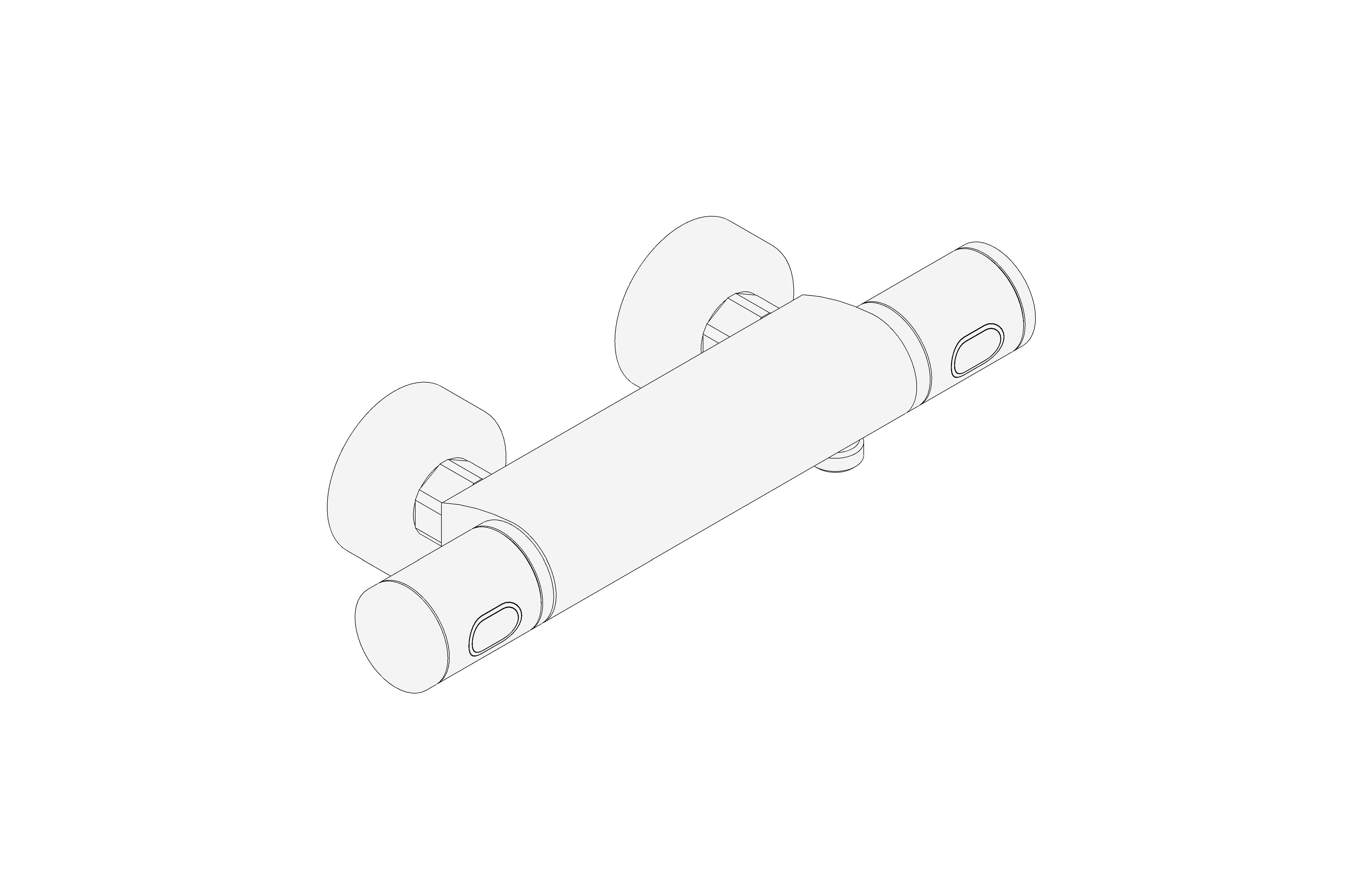 bimstore 3D image of the Precision Feel Thermostatic shower mixer 1/2" - 34790000 from Grohe