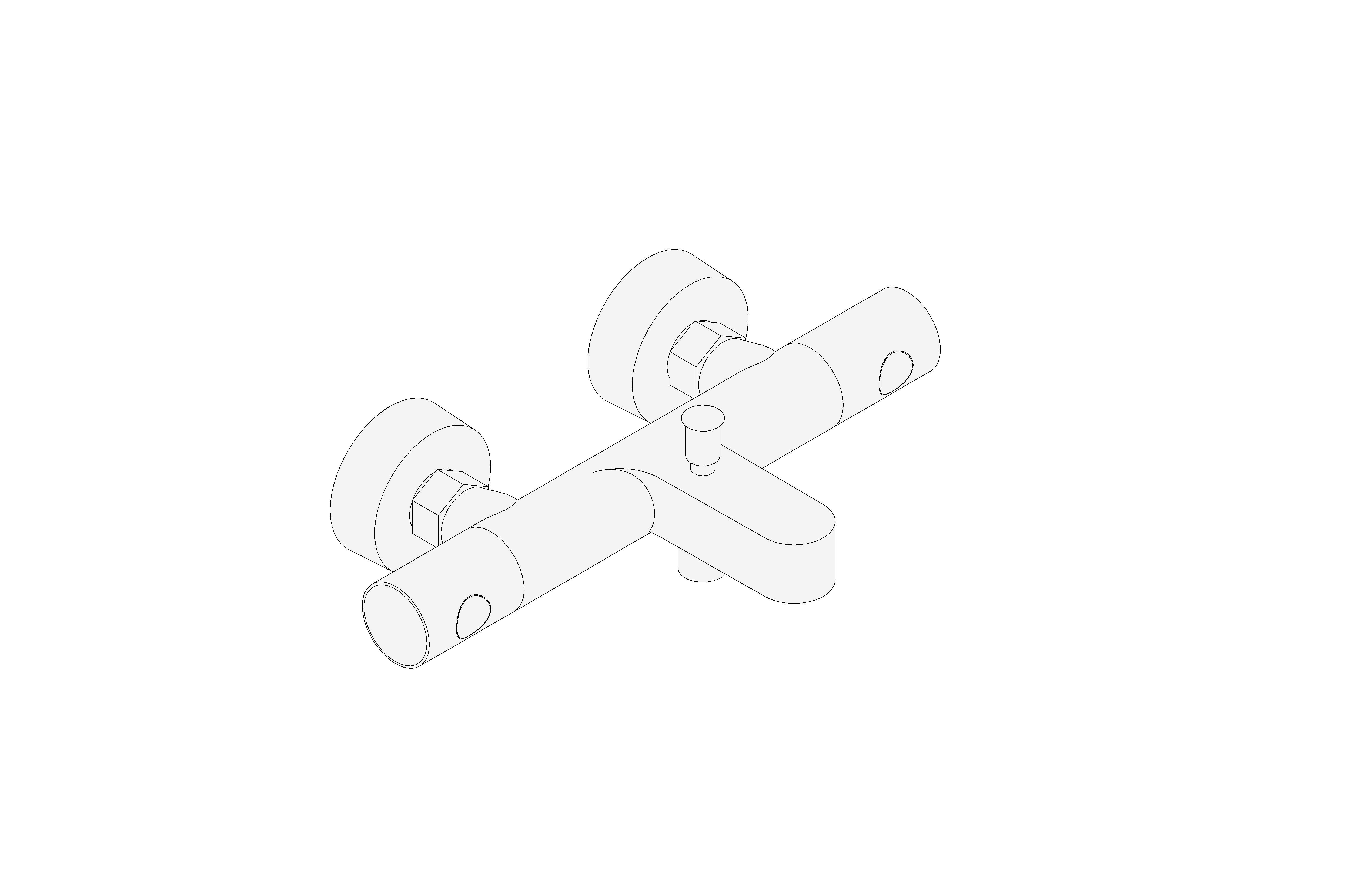 bimstore 3D image of the Precision Get Thermostatic bath mixer 1/2" - 34774000 from Grohe