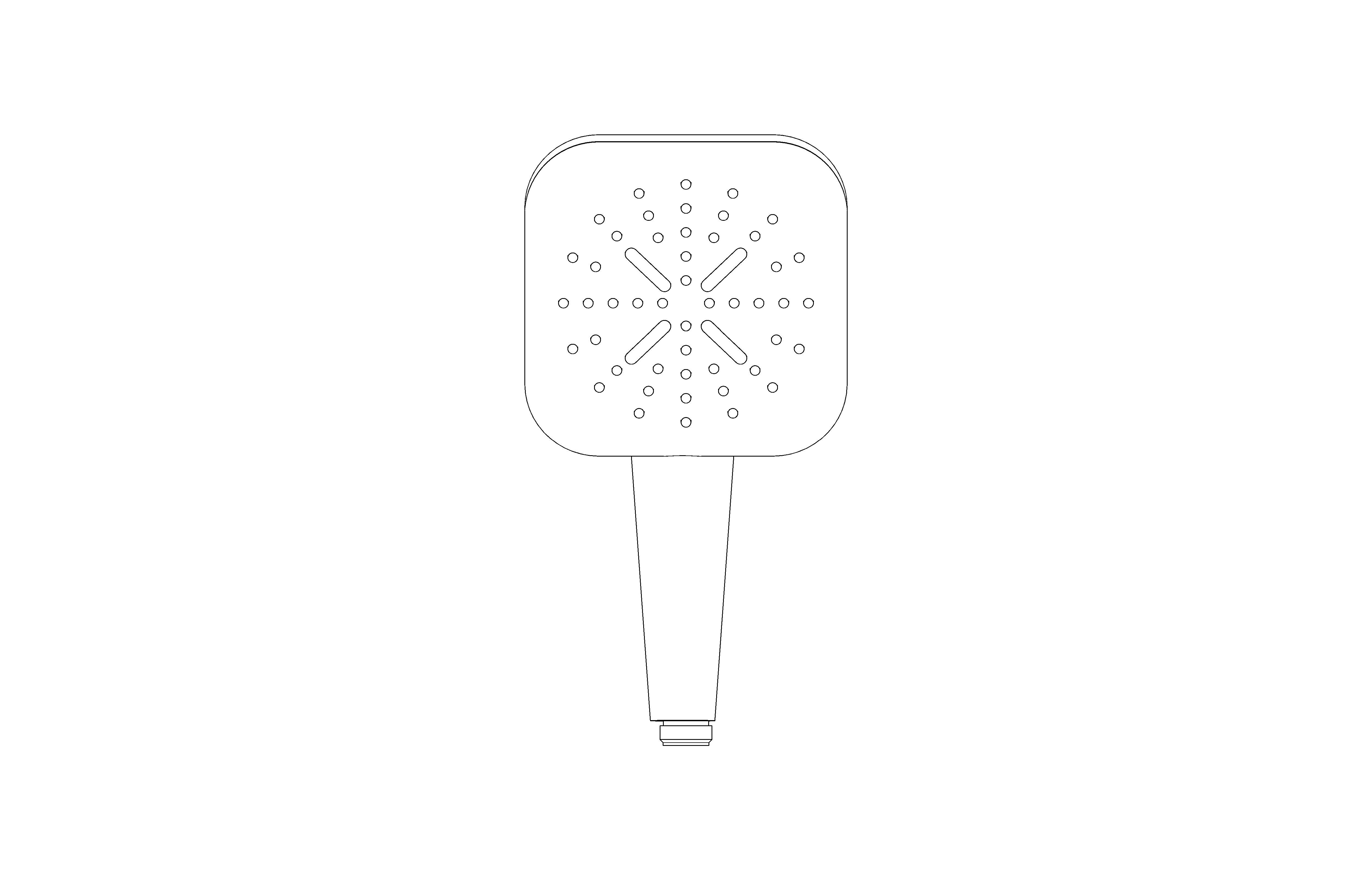 bimstore front image of the Rainshower - 130 Cube Handshower - 26582000 from Grohe