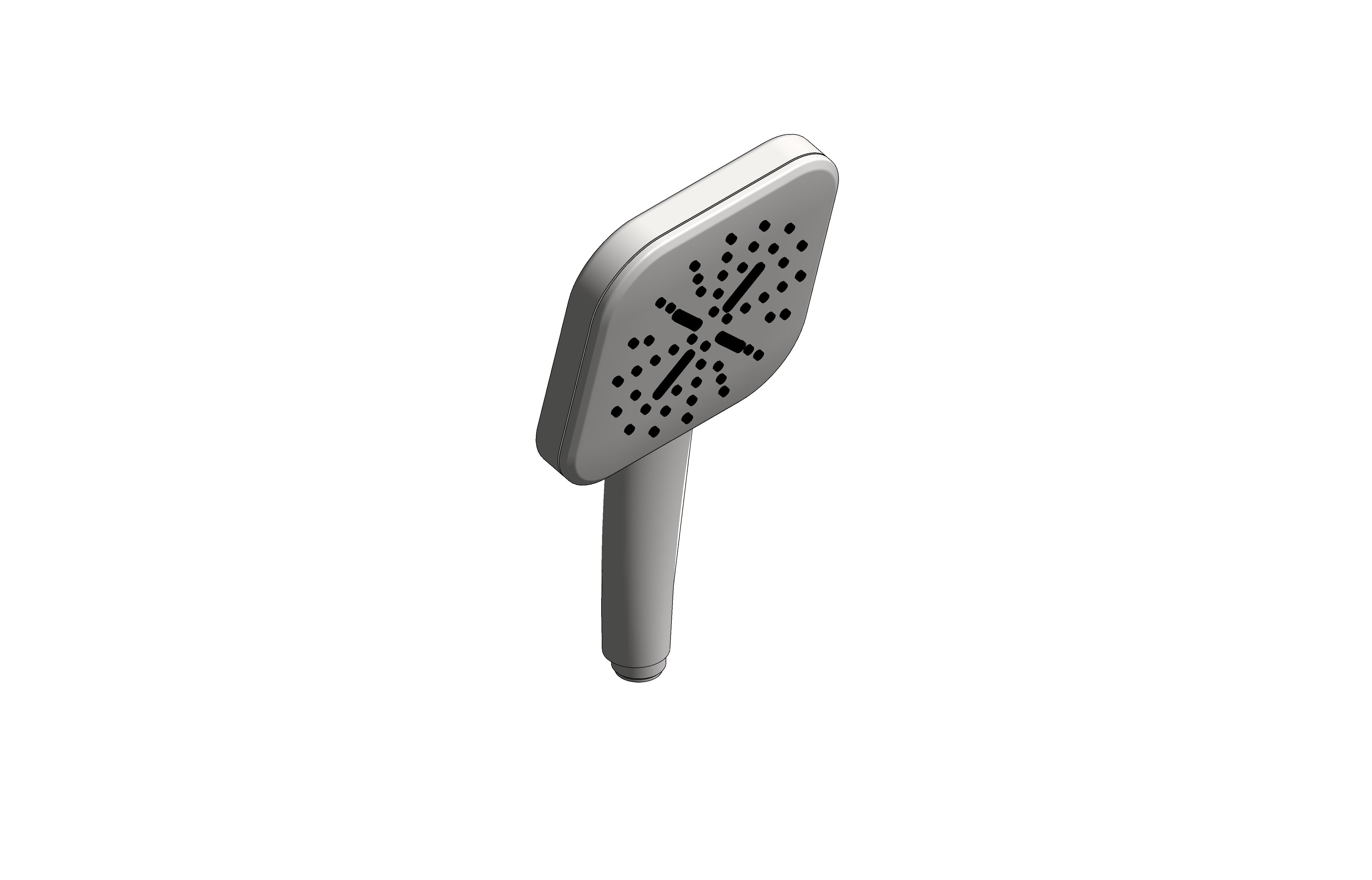 bimstore 3D image of the Rainshower - 130 Cube Handshower - 26582000 from Grohe
