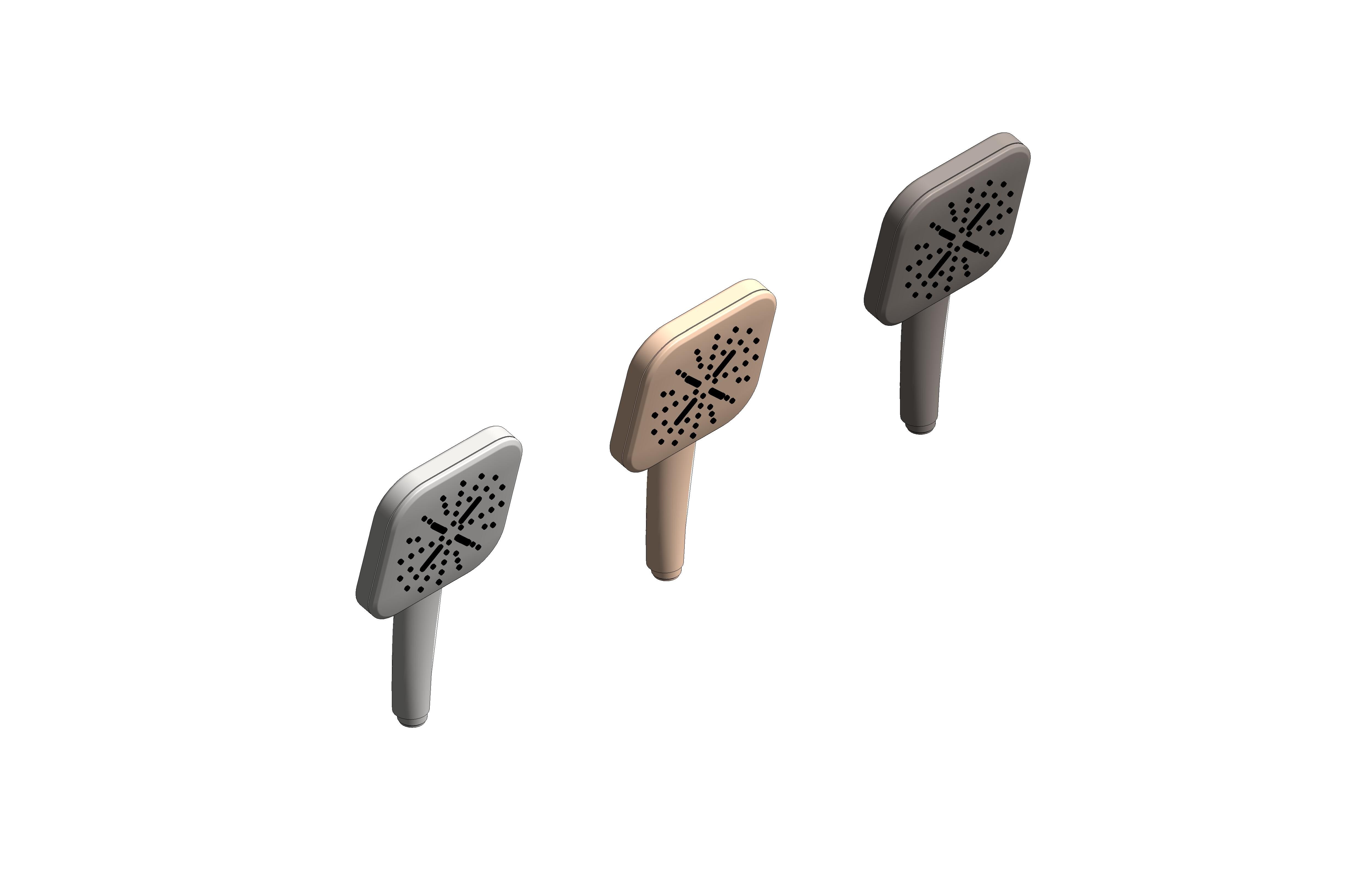 bimstore 3D all image of the Rainshower - 130 Cube Handshower - 26582000 from Grohe