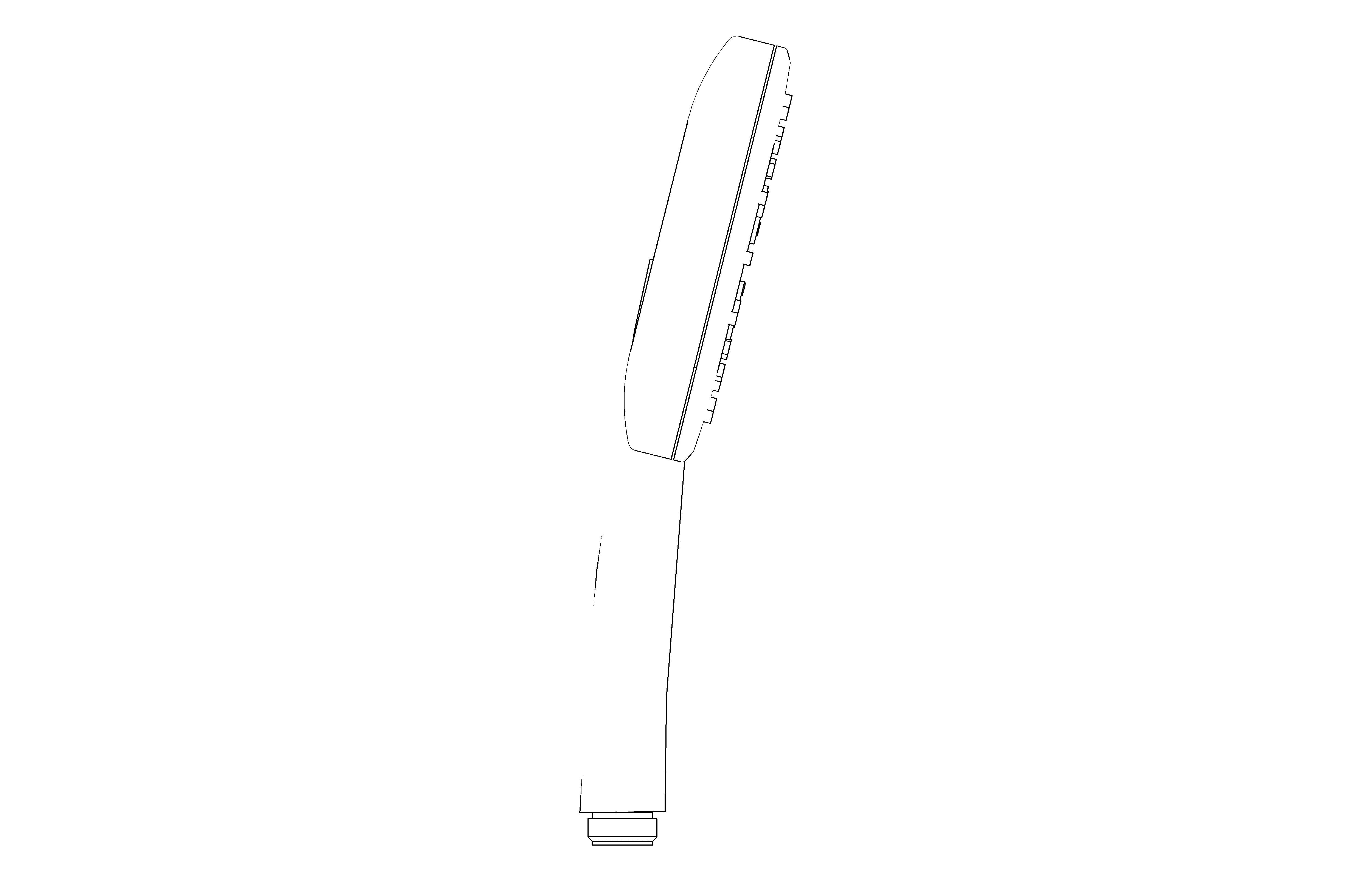 bimstore side image of the Rainshower - 130 Cube Handshower - 26582000 from Grohe