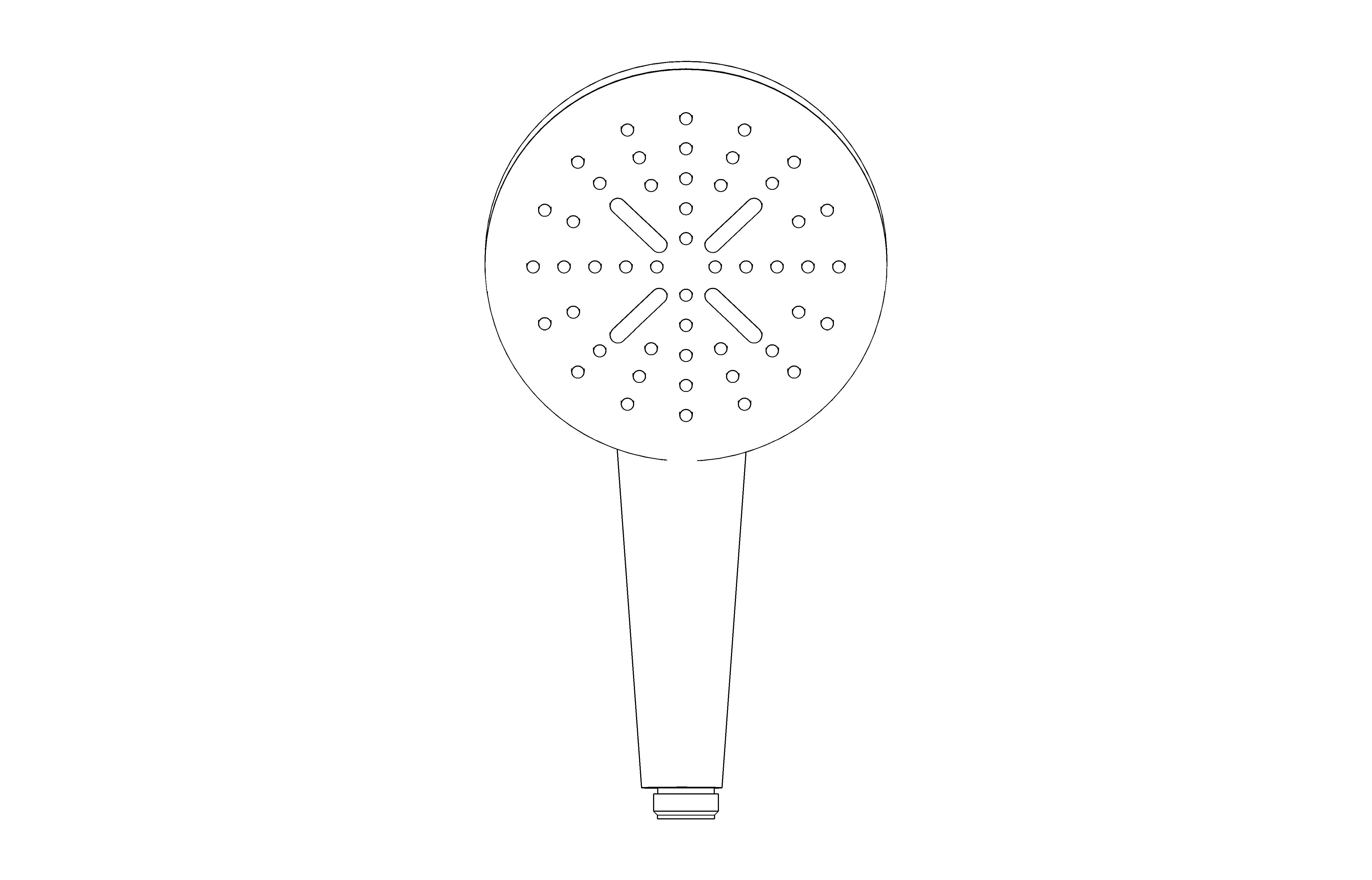 bimstore front image of the Rainshower - 130 Handshower - 26574000 from Grohe