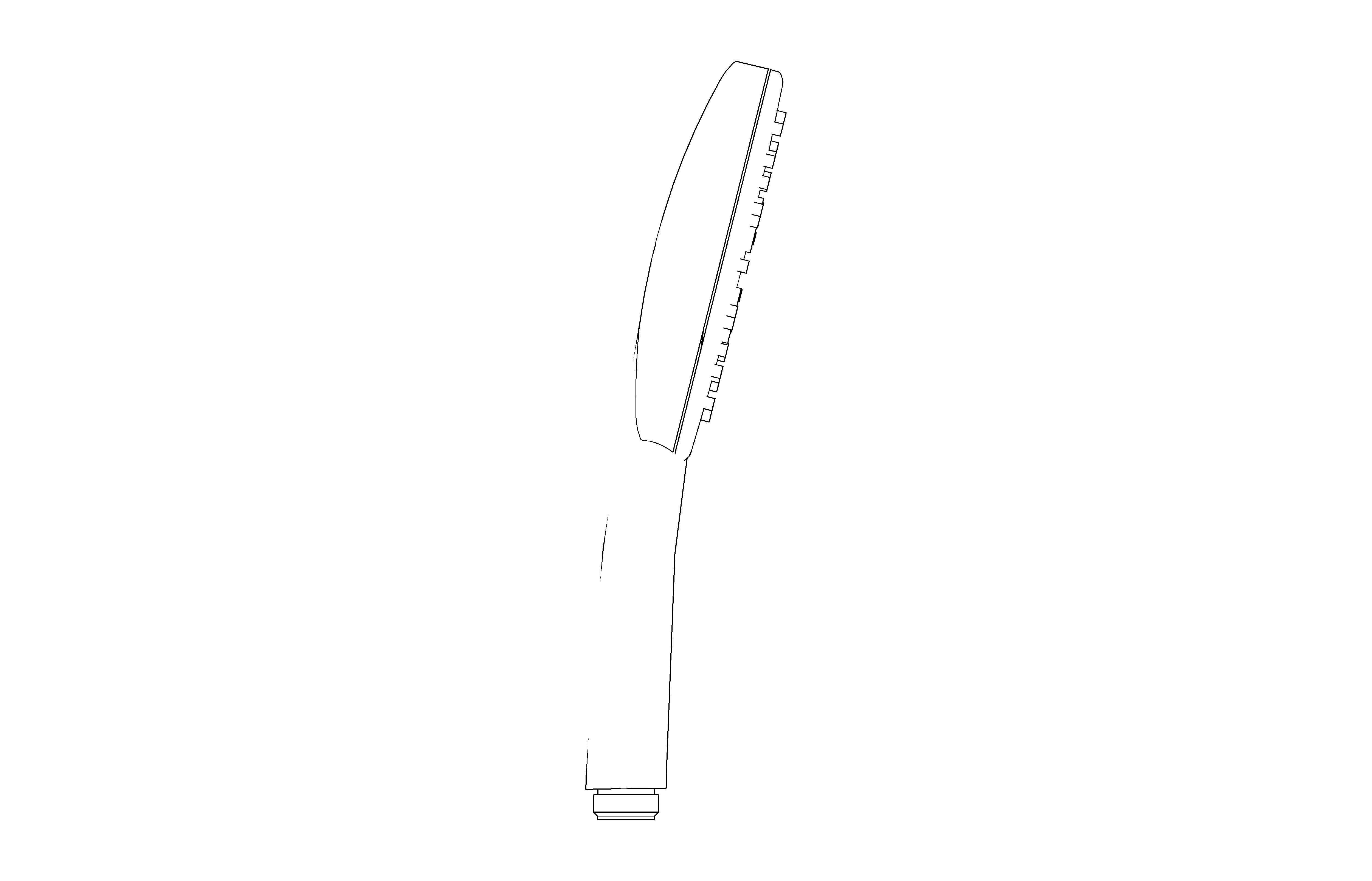 bimstore side image of the Rainshower - 130 Handshower - 26574000 from Grohe