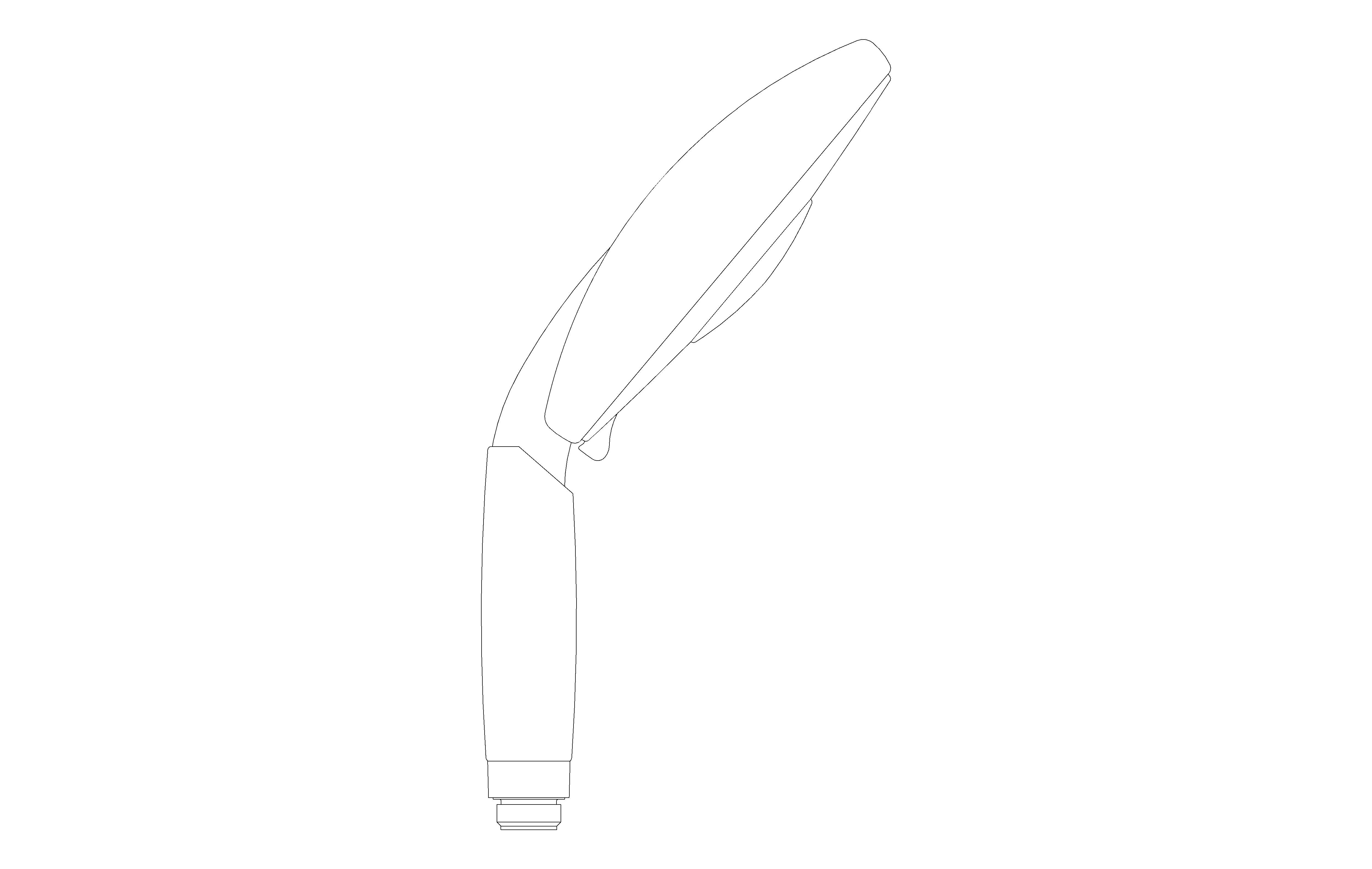 bimstore side image of the Rainshower Classic 160 Hand Shower 4 Sprays - 28765000 from Grohe