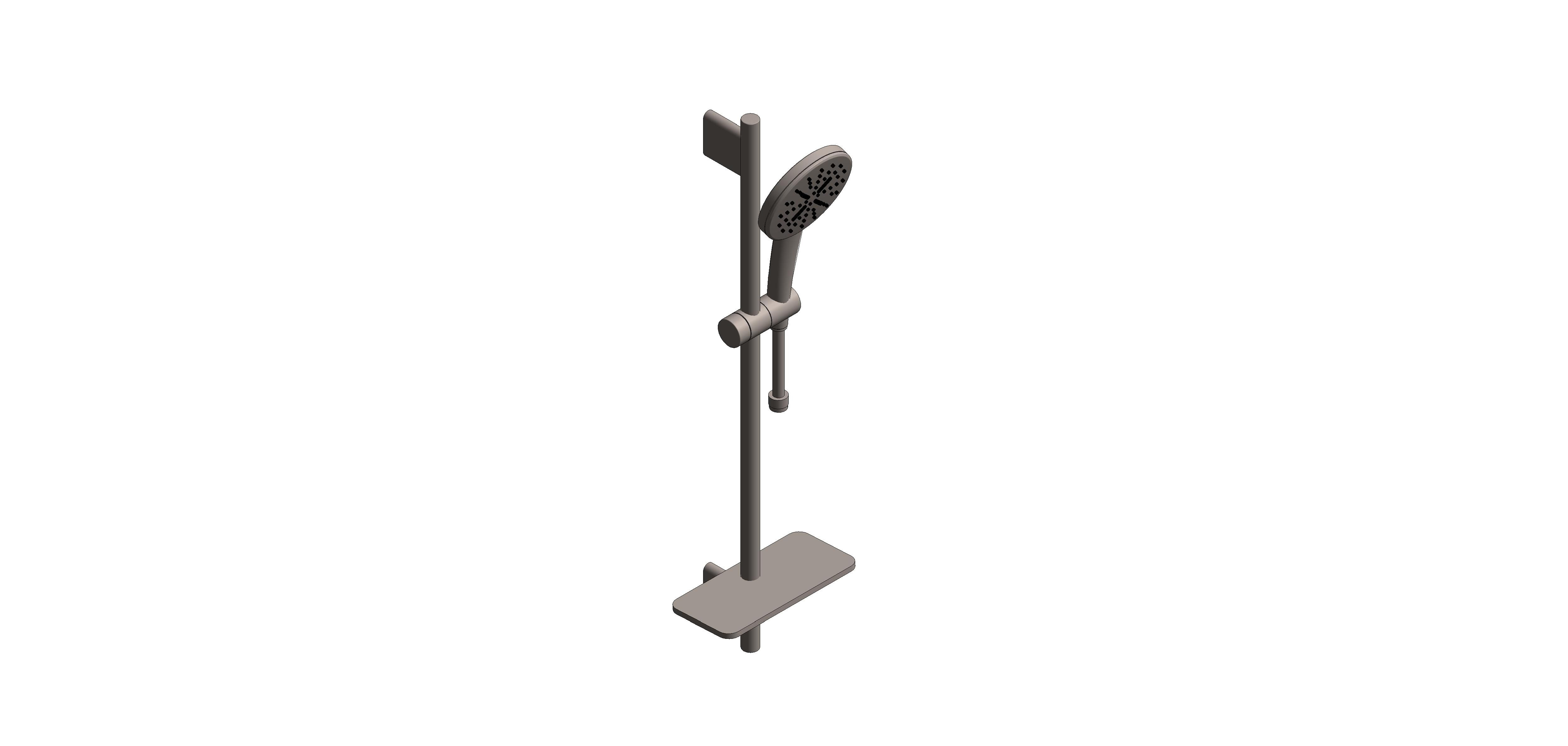 bimstore 3D image of the Rainshower Smart Active 130 Shower Rail Set 600 - 26623000 from Grohe