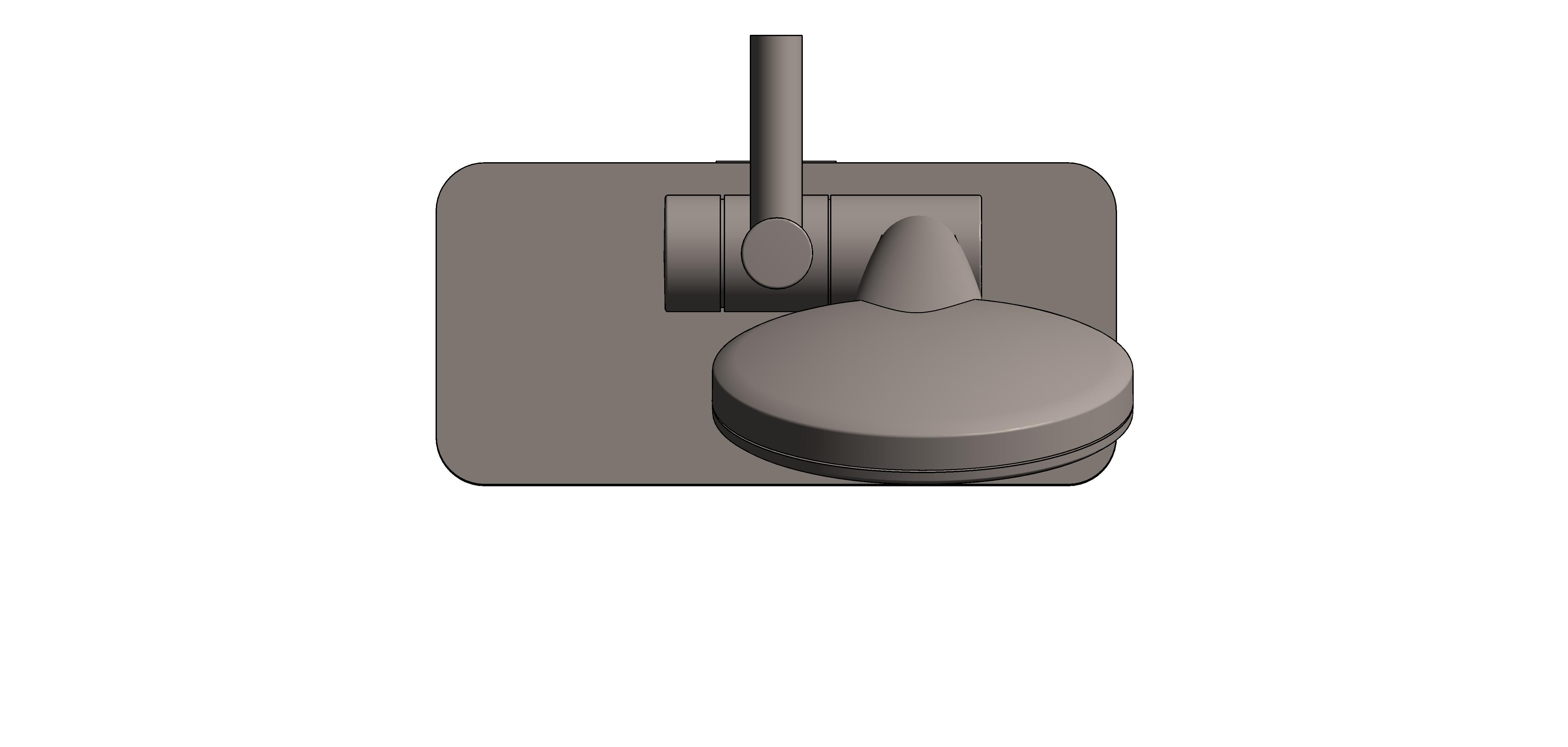 bimstore plan image of the Rainshower Smart Active 130 Shower Rail Set 600 - 26623000 from Grohe
