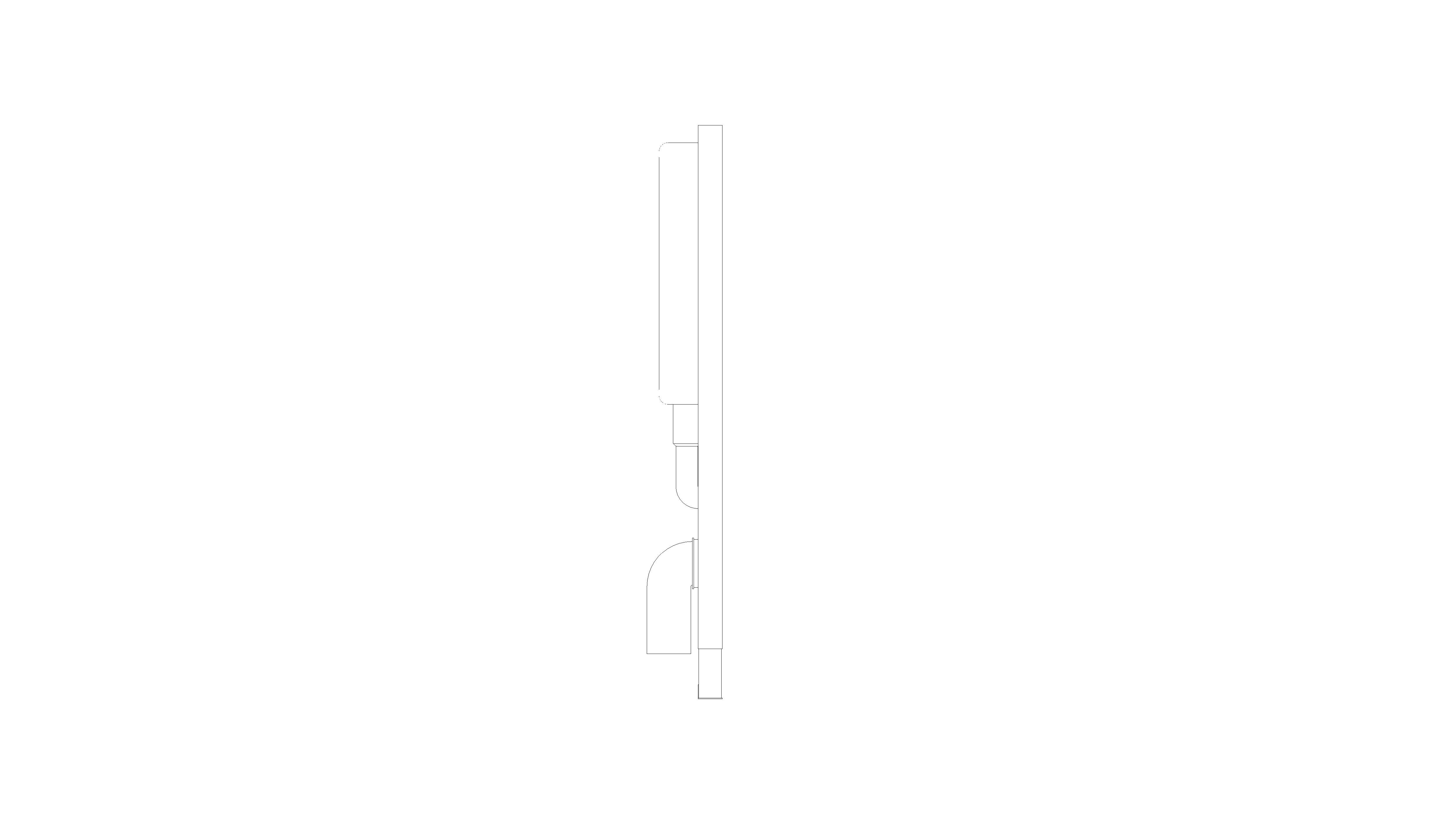bimstore side image of the Rapid SLX Wall Hung WC Frame - 39600000 from Grohe
