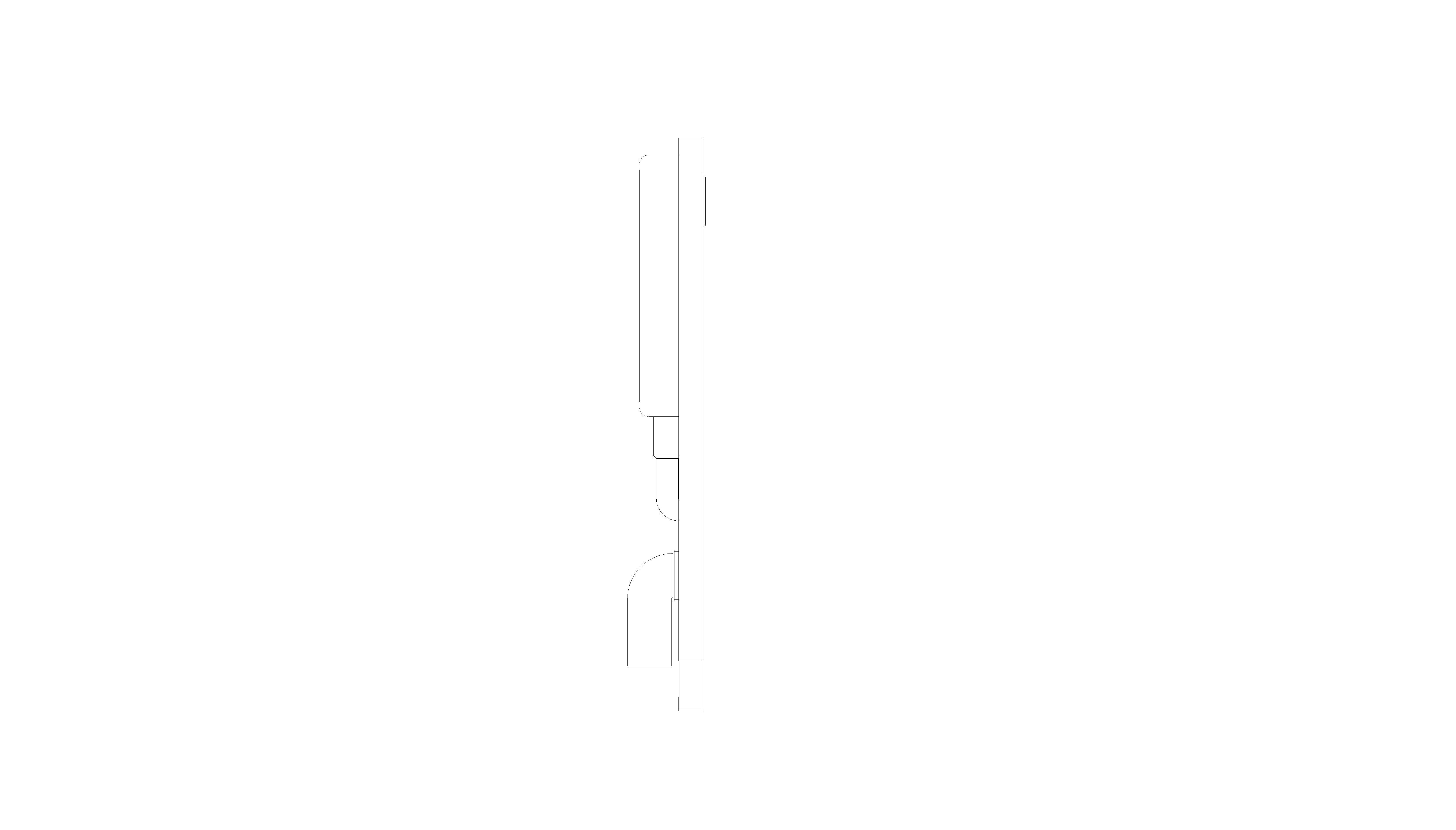bimstore side image of the Rapid SLX Wall Hung WC Frame - 39603000 from Grohe