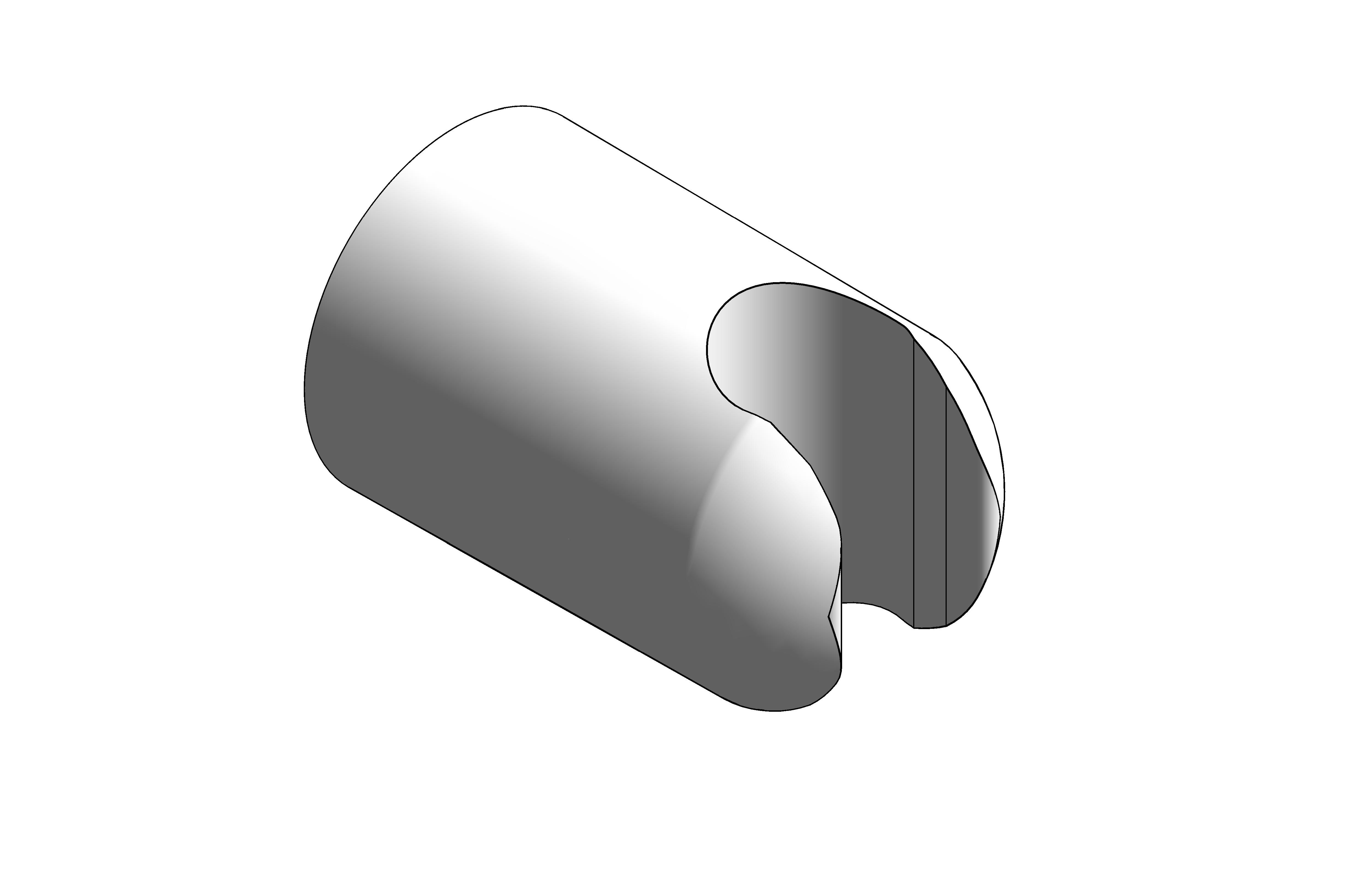 bimstore 3D image of the Relexa Wall Hand Shower Holder - 28605000 from Grohe