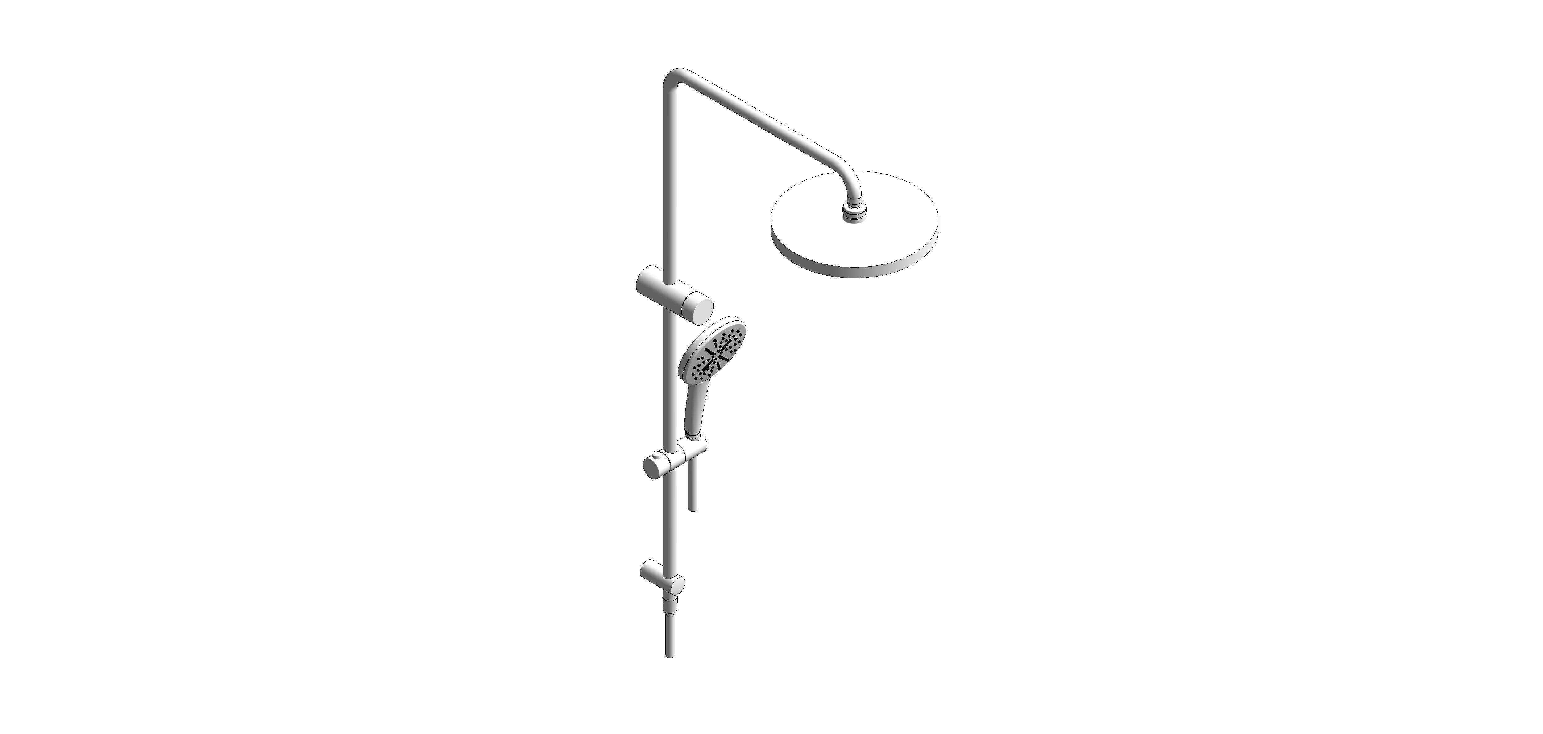 bimstore 3D image of the RetroFit 210 Shower System - 26612000 from Grohe