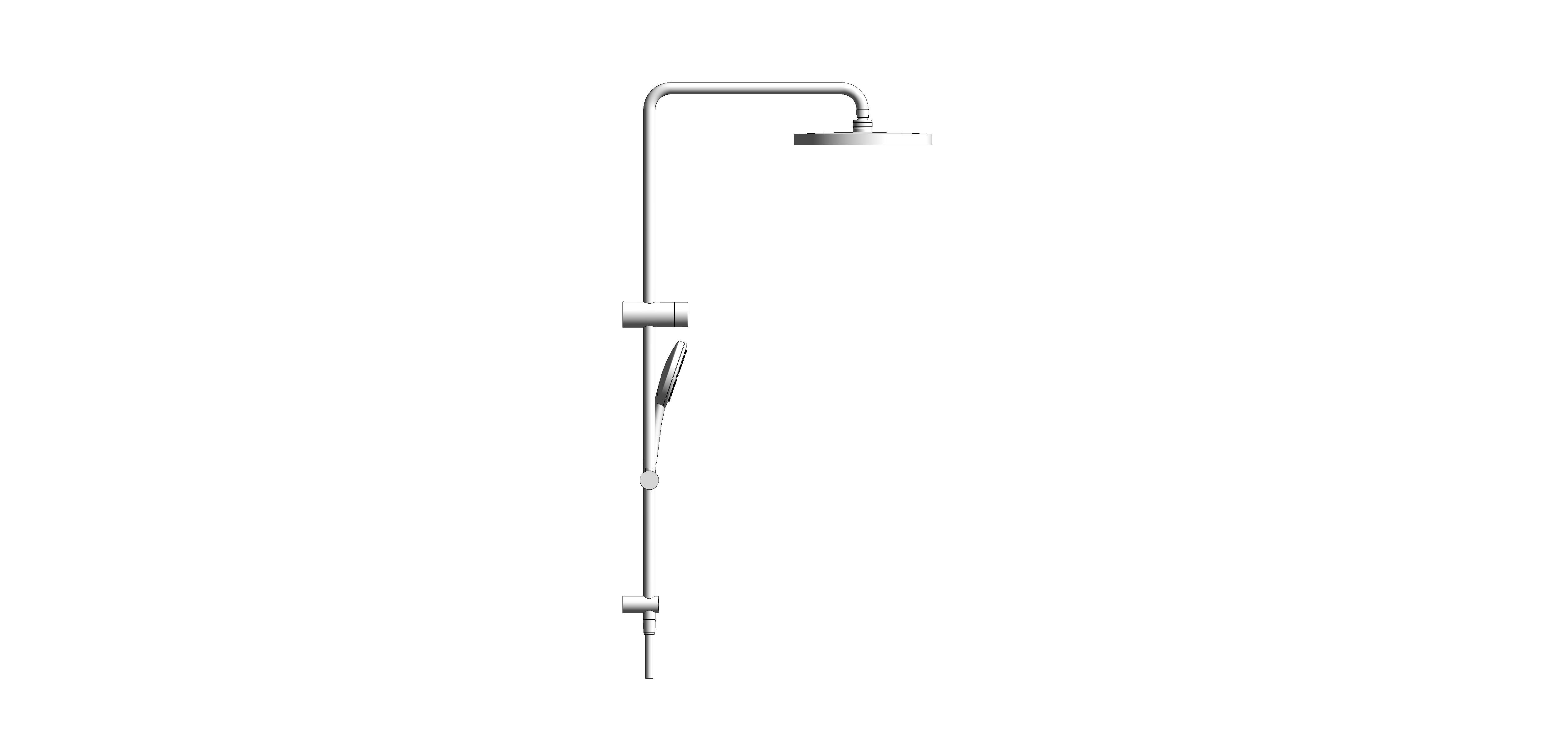 bimstore side image of the RetroFit 210 Shower System - 26612000 from Grohe