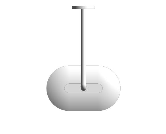 bimstore plan image of the Smart Control 360 Head Shower - 26625000 from Grohe