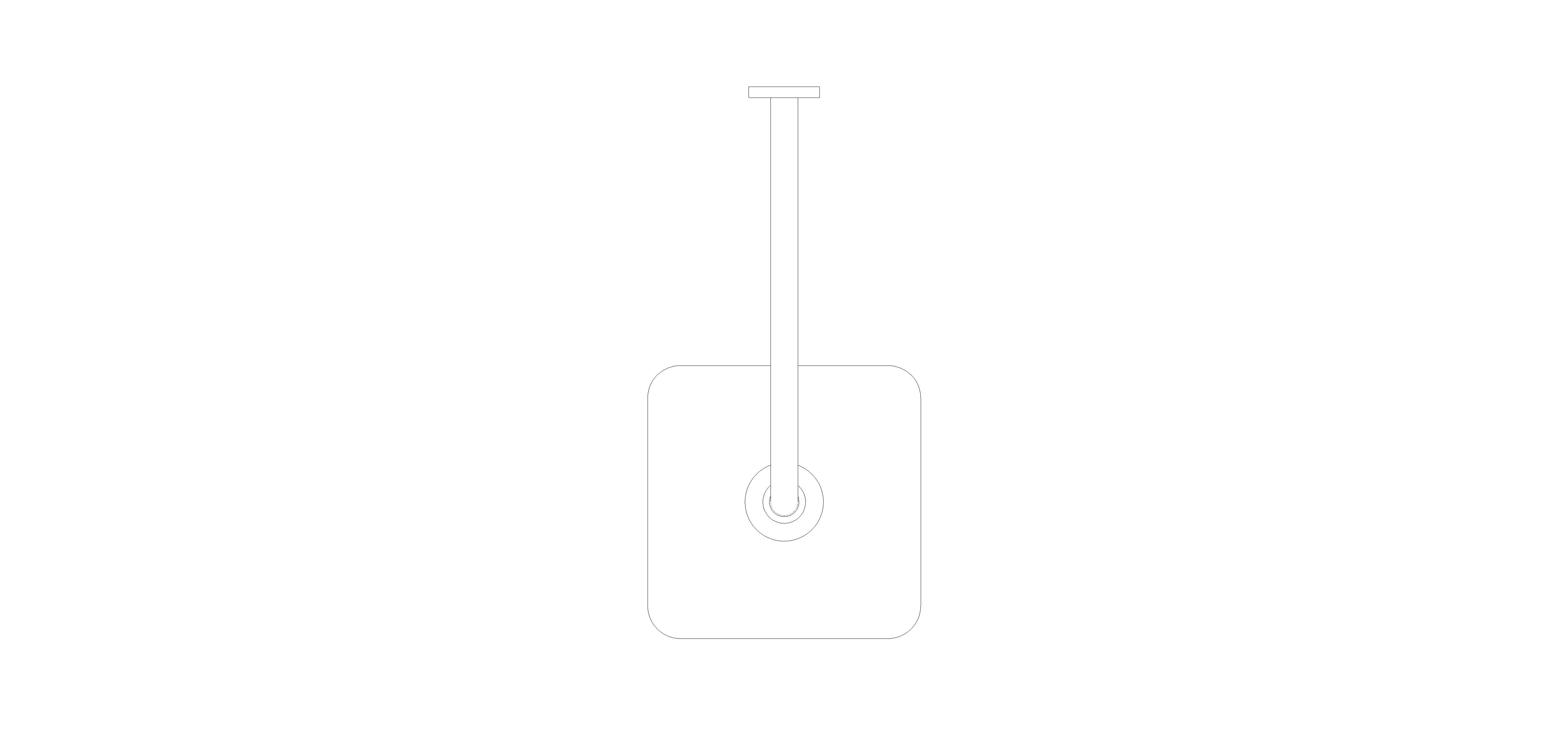 bimstore plan image of the Tempesta - 250 Cube Head Shower Set - 26682000 from Grohe