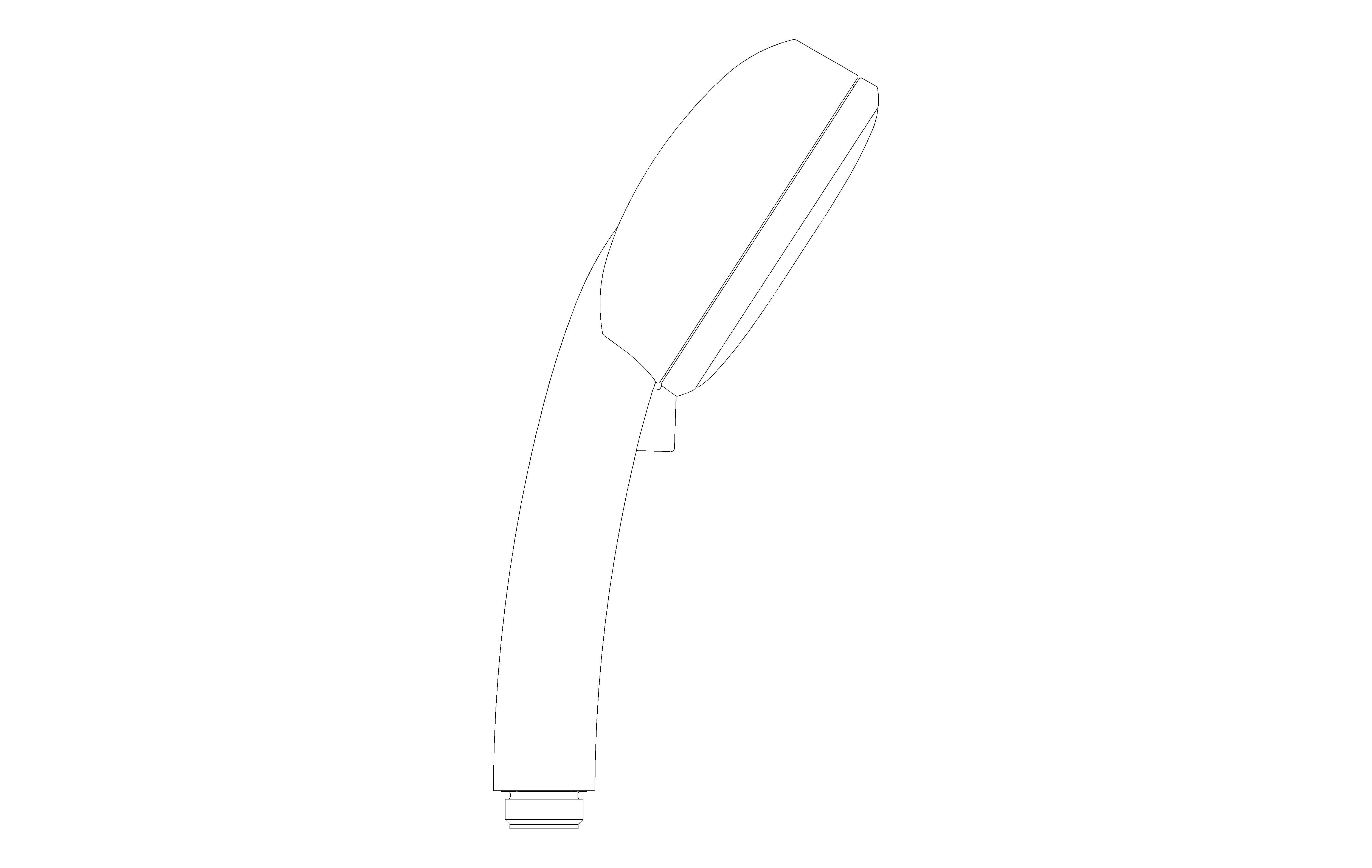 bimstore side image of the Tempesta Cosmopolitan 100 Hand Shower 4 Sprays - 27573002 from Grohe