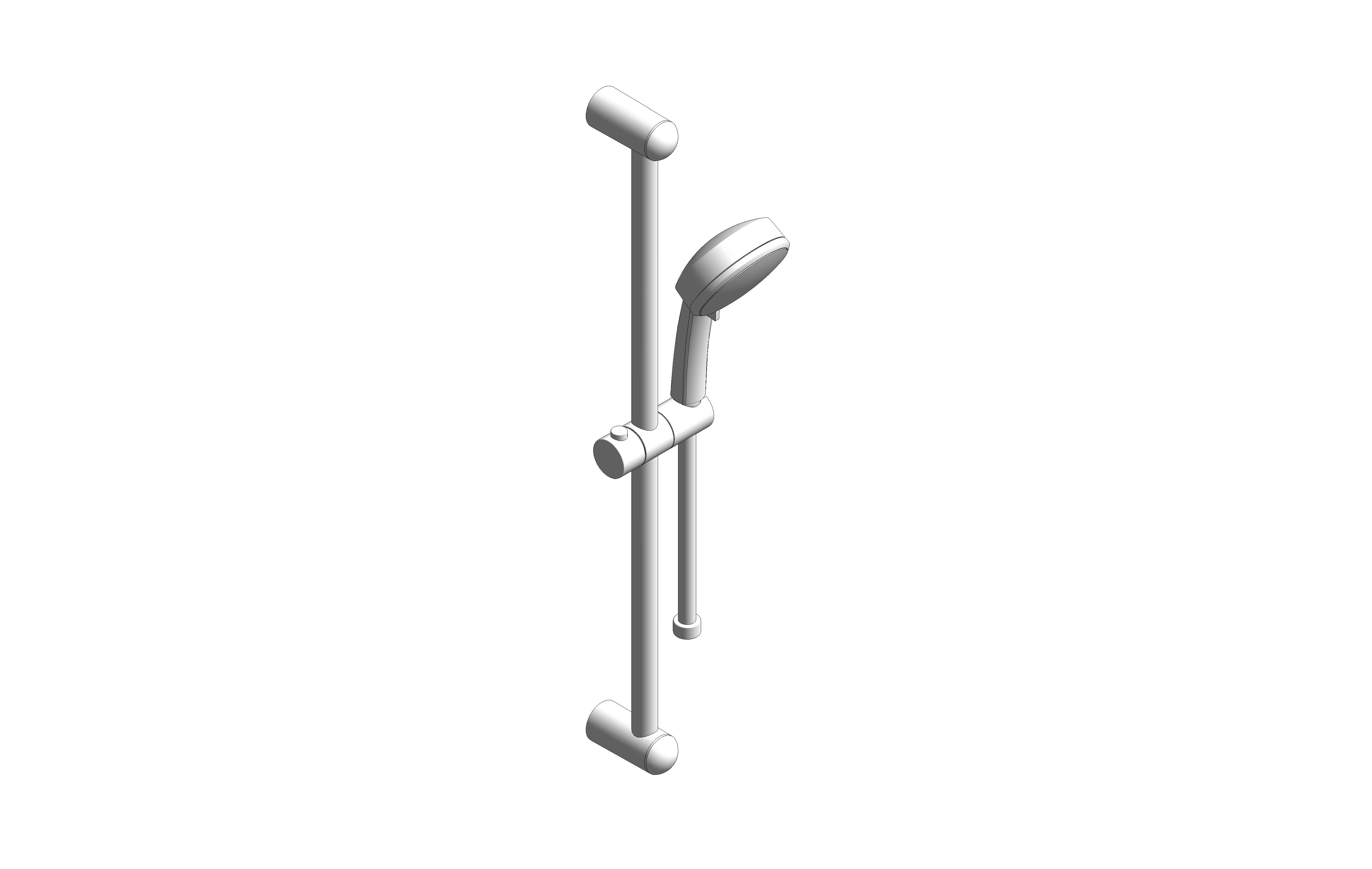 bimstore 3D image of the Tempesta Cosmopolitan 100 Shower Rail Set 4 Sprays - 27787002 from Grohe