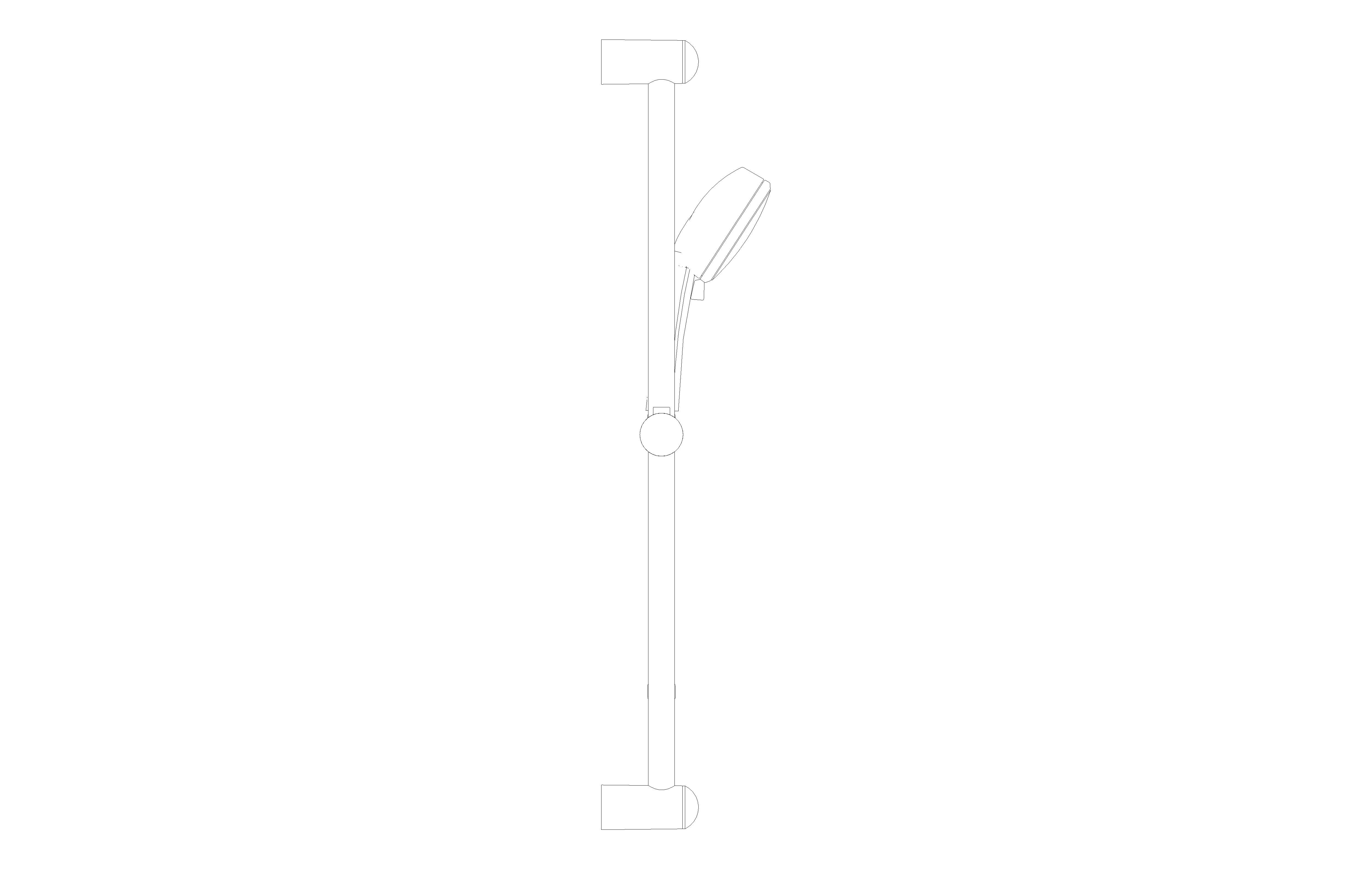bimstore side image of the Tempesta Cosmopolitan 100 Shower Rail Set 4 Sprays - 27787002 from Grohe
