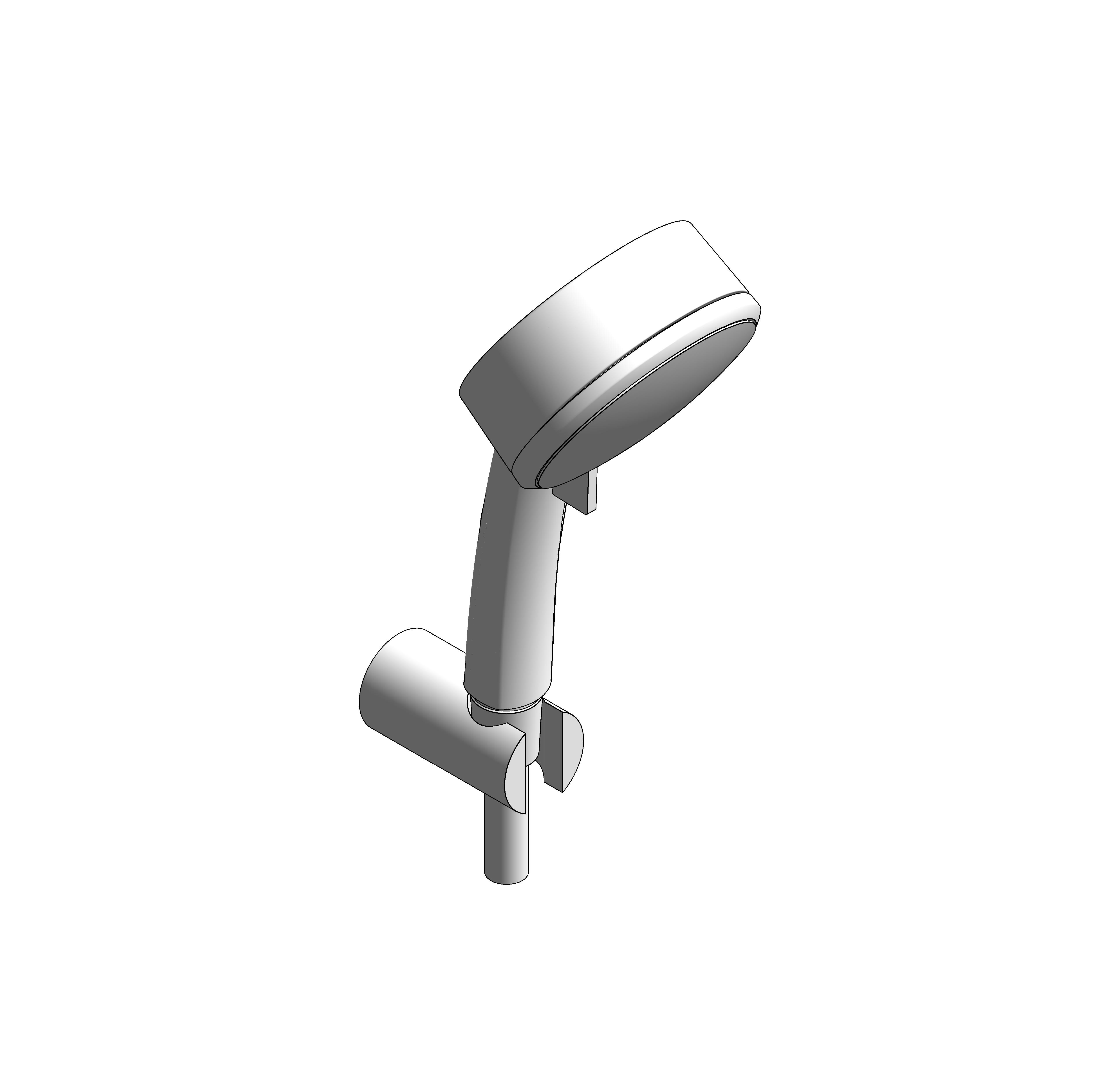 bimstore 3D image of the Tempesta Cosmopolitan 100 Wall Holder Set 1 Spray - 26084002 from Grohe