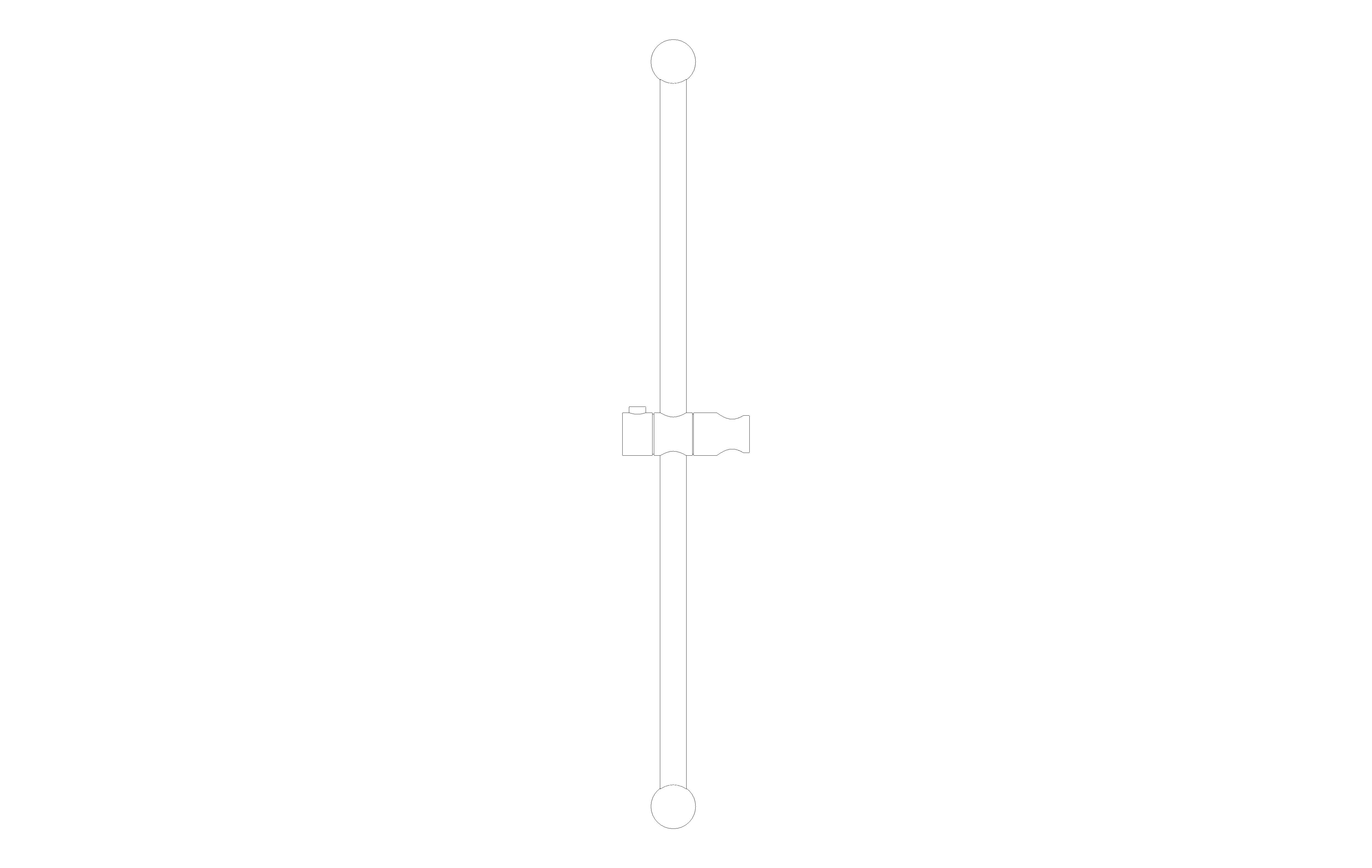 bimstore front image of the Tempesta Cosmopolitan Shower Rail 600mm - 27521000 from Grohe