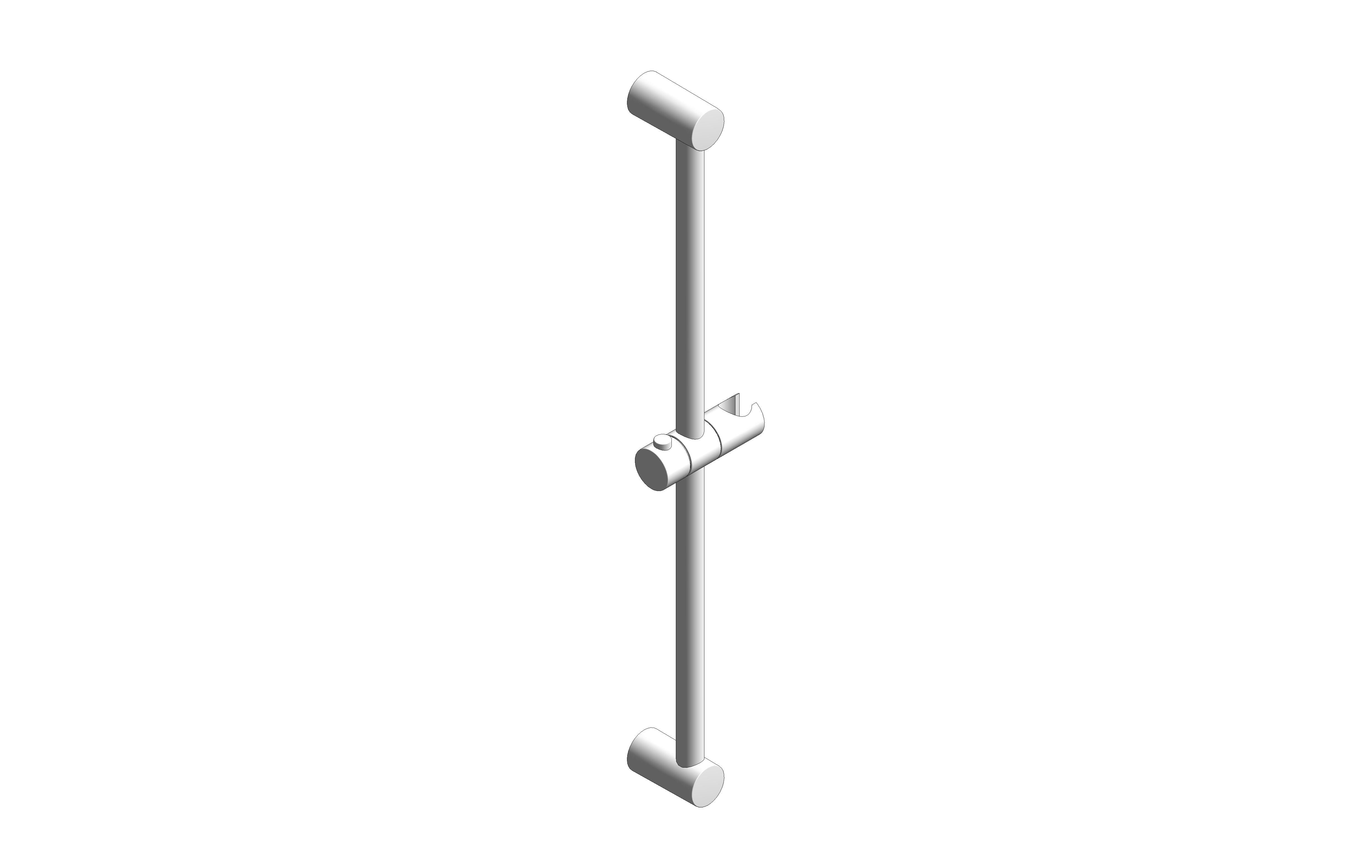 bimstore 3D image of the Tempesta Cosmopolitan Shower Rail 600mm - 27521000 from Grohe