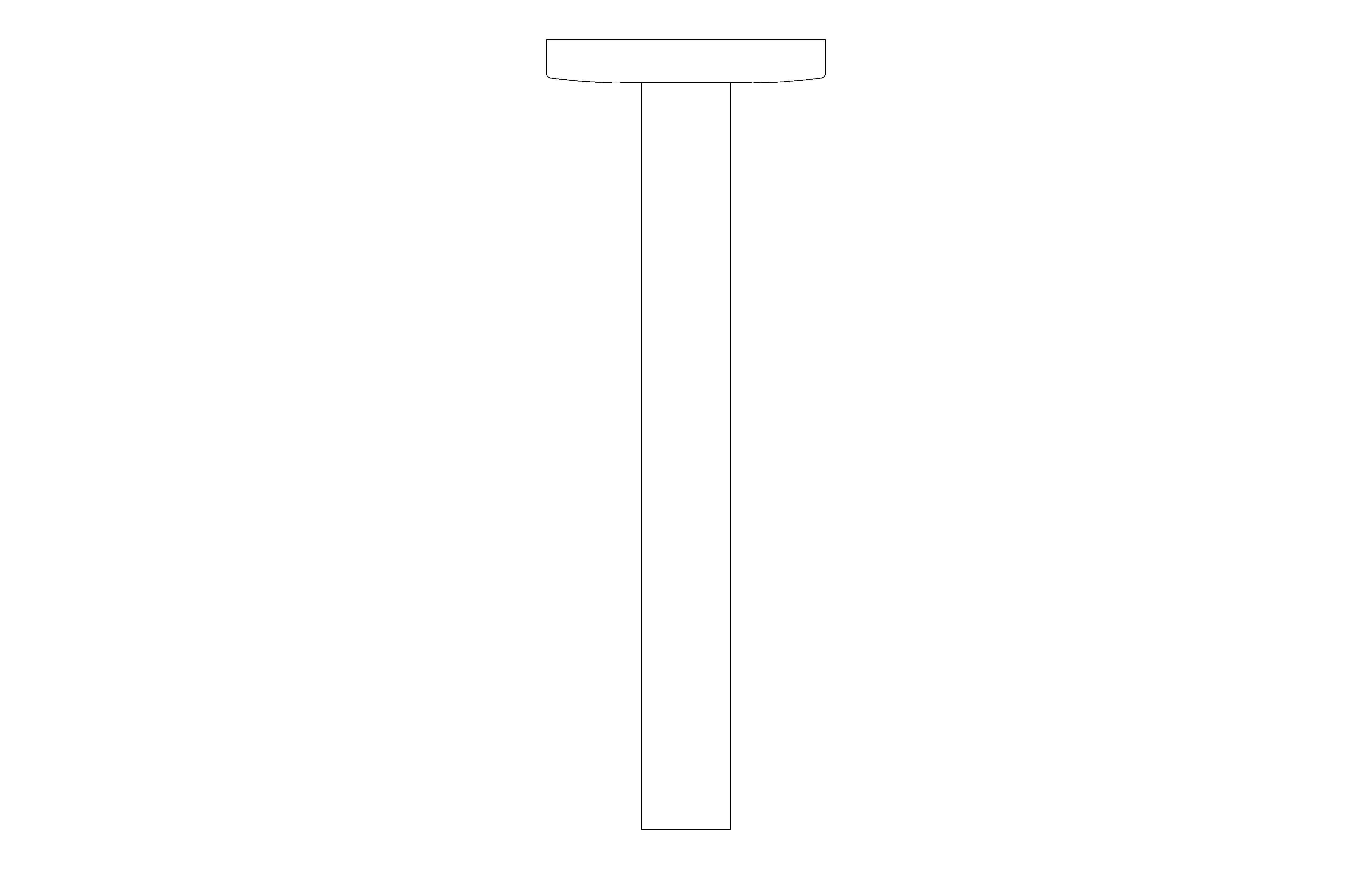 bimstore plan image of the Tempesta Shower Arm  Ceiling 186mm - 27559000 from Grohe